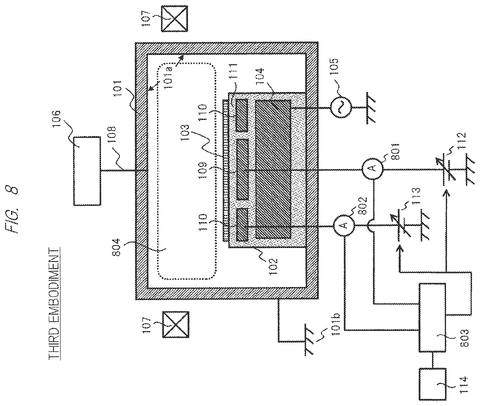 Patent US12112925 Figure 8 – Plasma processing apparatus
