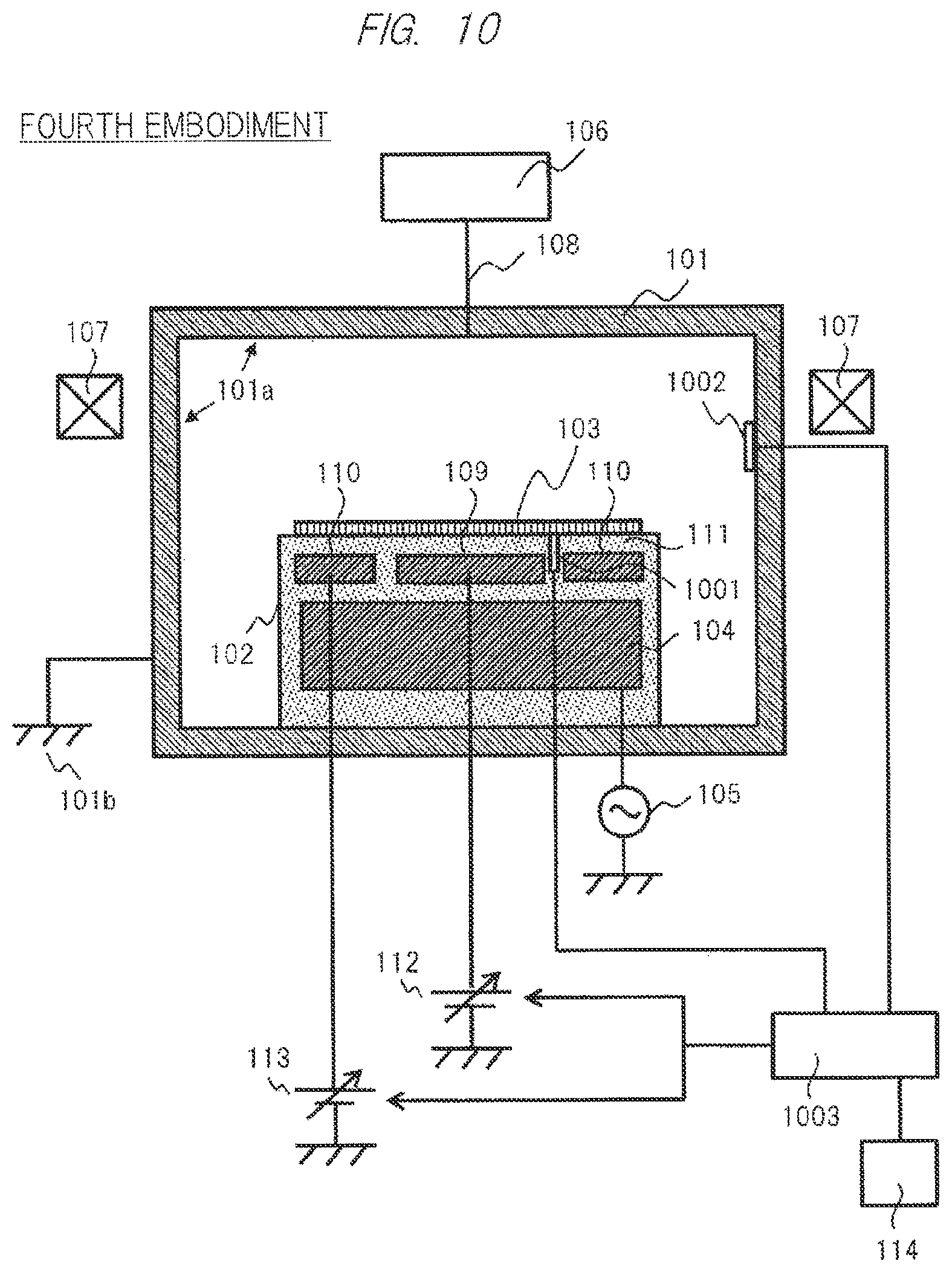 Patent US12112925 Figure 10 – Plasma processing apparatus