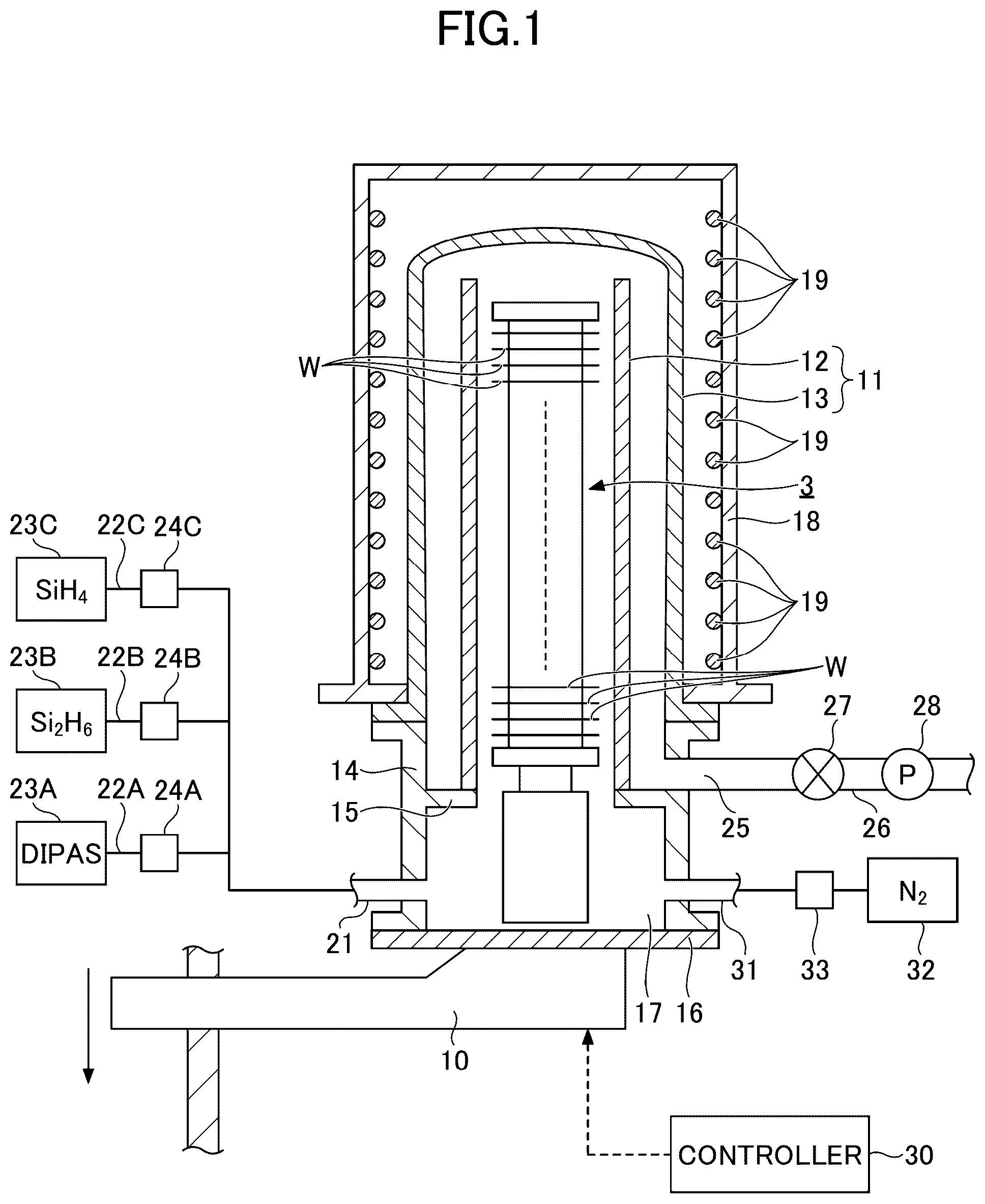 Patent US12112947 Figure 1 – Method of crystallizing amorphous silicon film and deposition apparatus