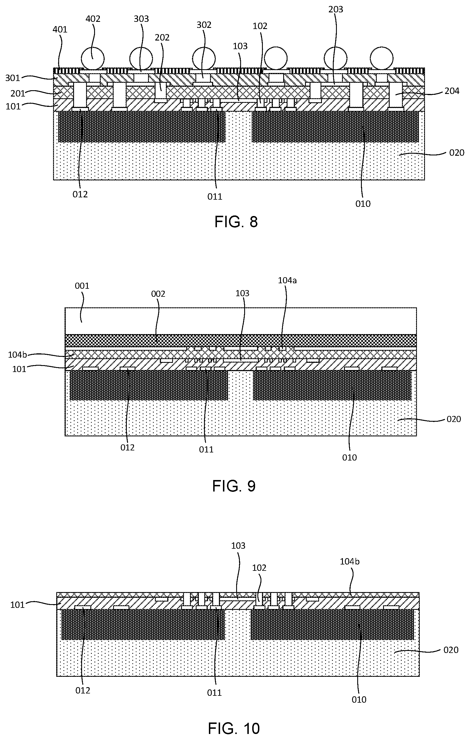 Patent US12112956 Figure 4 – Chip interconnection package structure and method