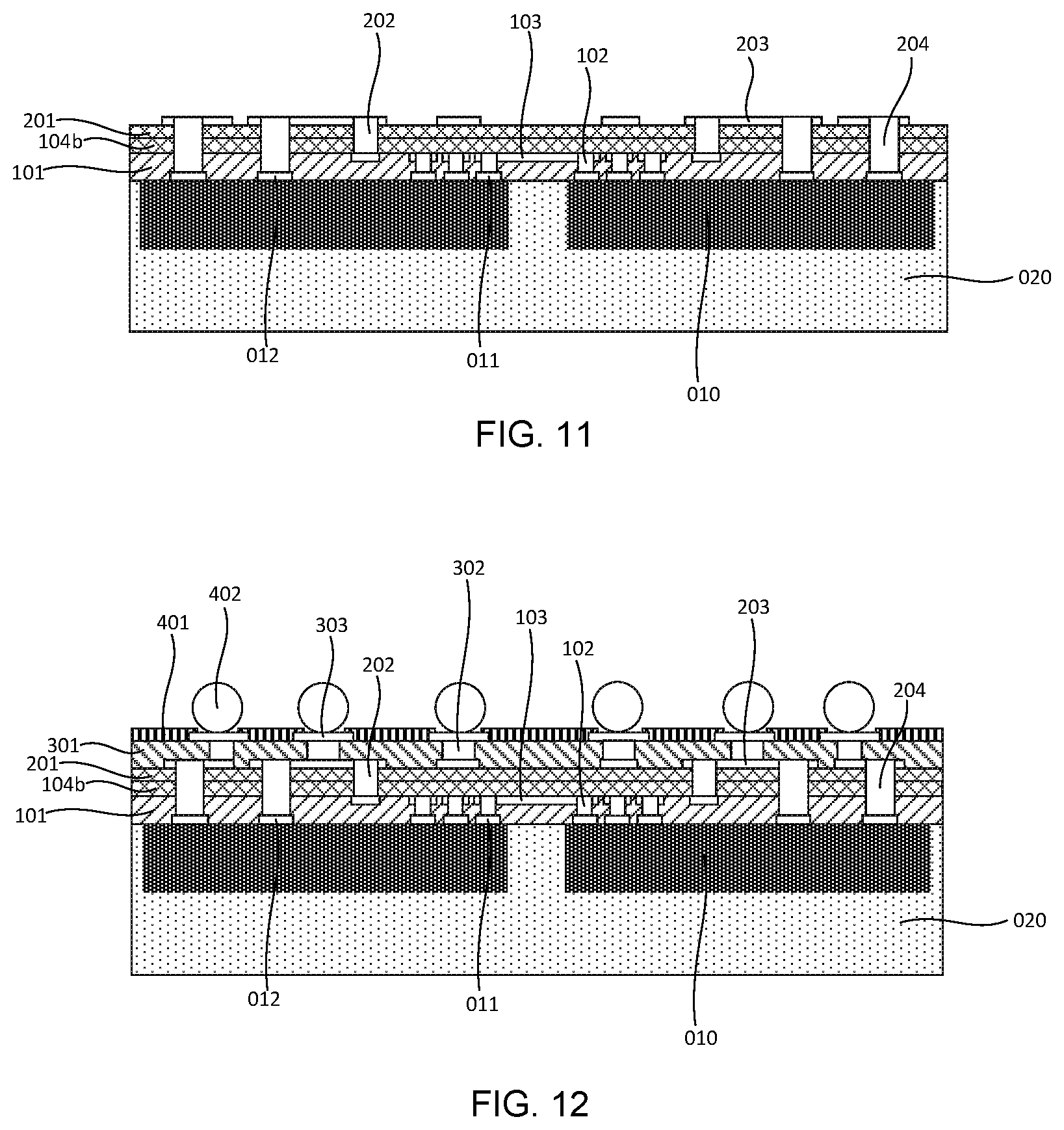 Patent US12112956 Figure 5 – Chip interconnection package structure and method