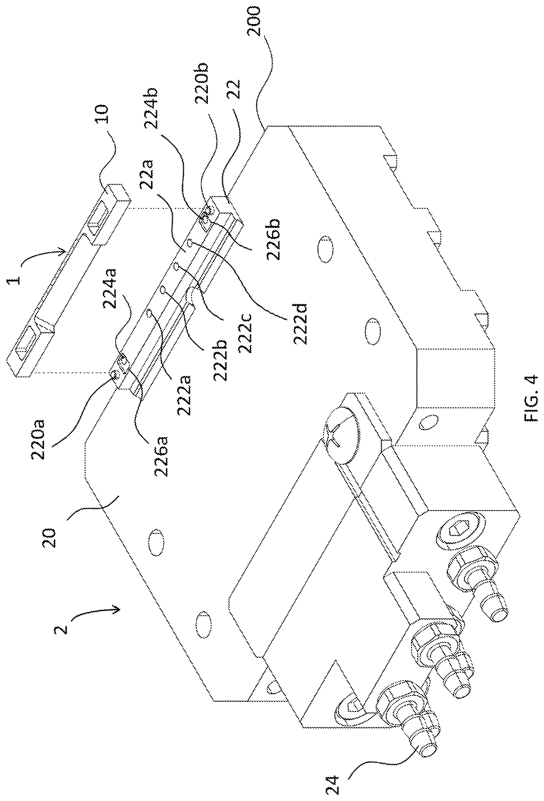 Patent US12112964 Figure 4 – Chip carrier, chip testing module, and chip handling module