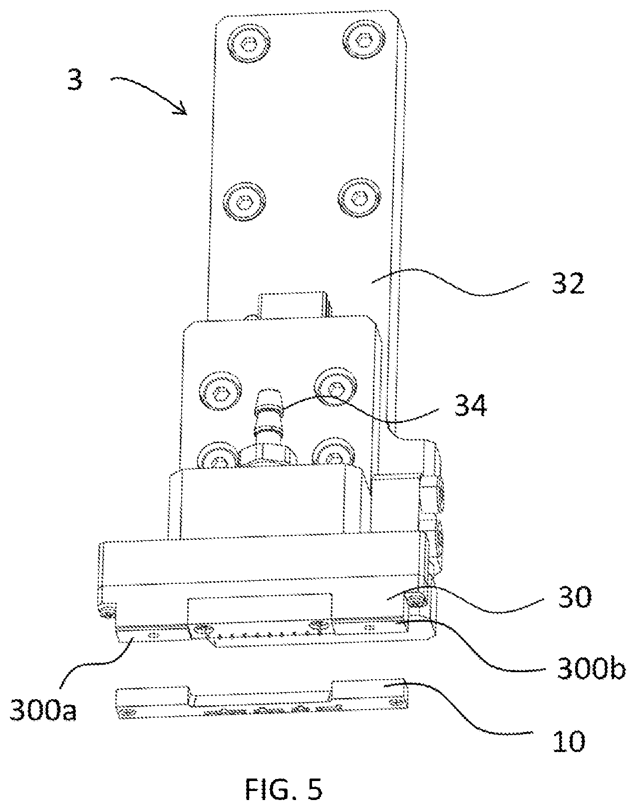 Patent US12112964 Figure 5 – Chip carrier, chip testing module, and chip handling module
