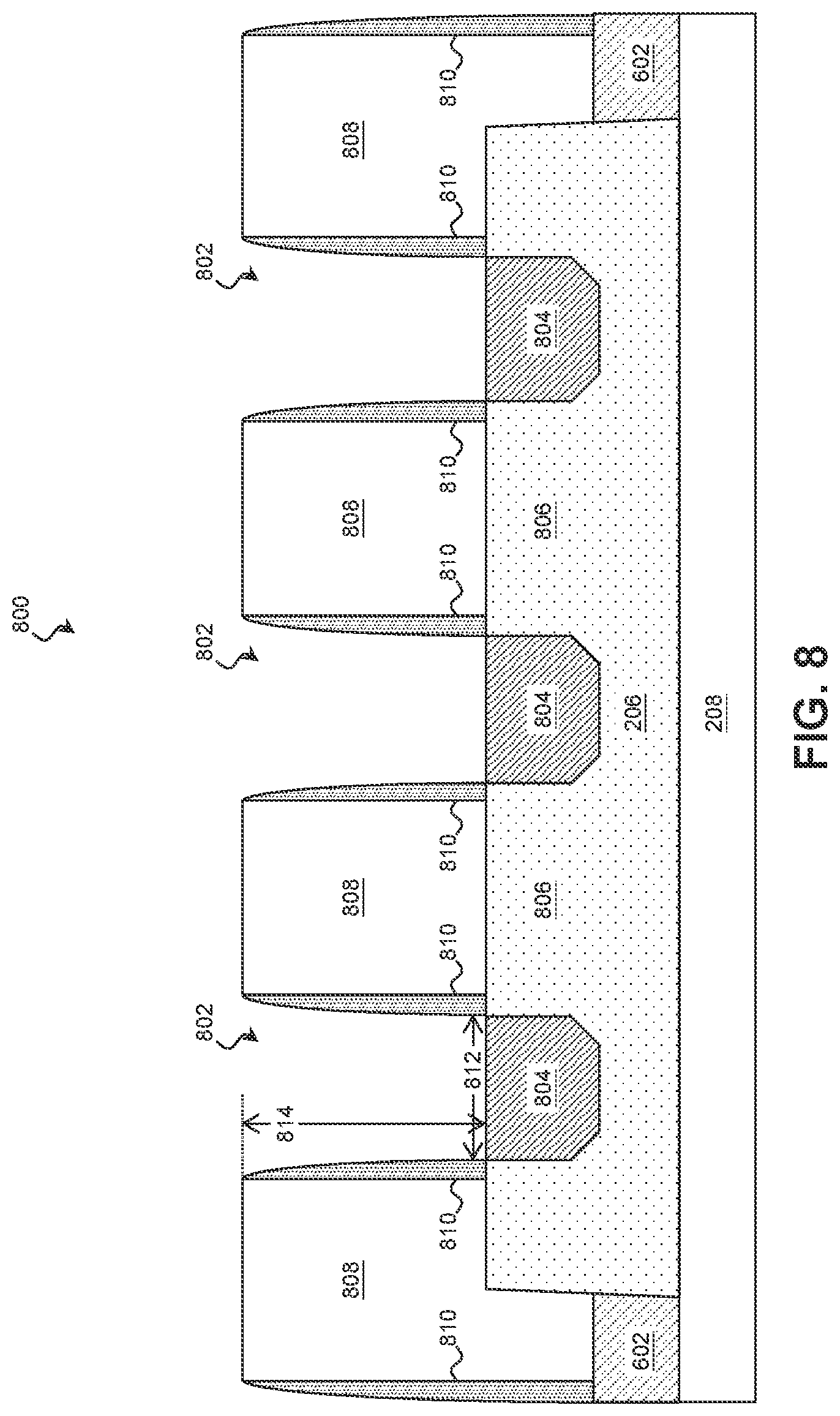 Patent US12112974 Figure 8 – Integrated circuit isolation feature and method of forming the same