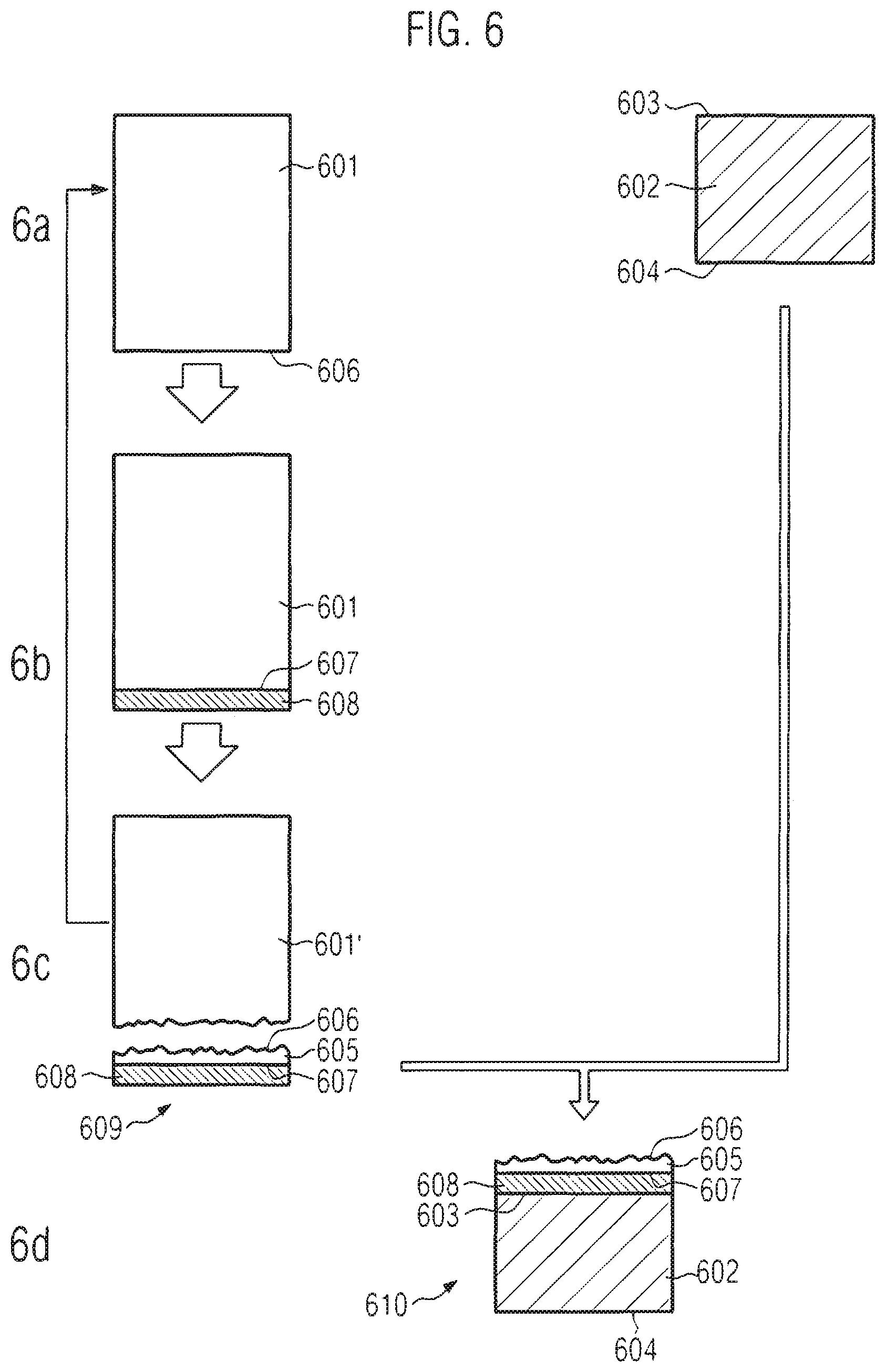 Patent US12112976 Figure 6 – Pseudo-substrate with improved efficiency of usage of single crystal material