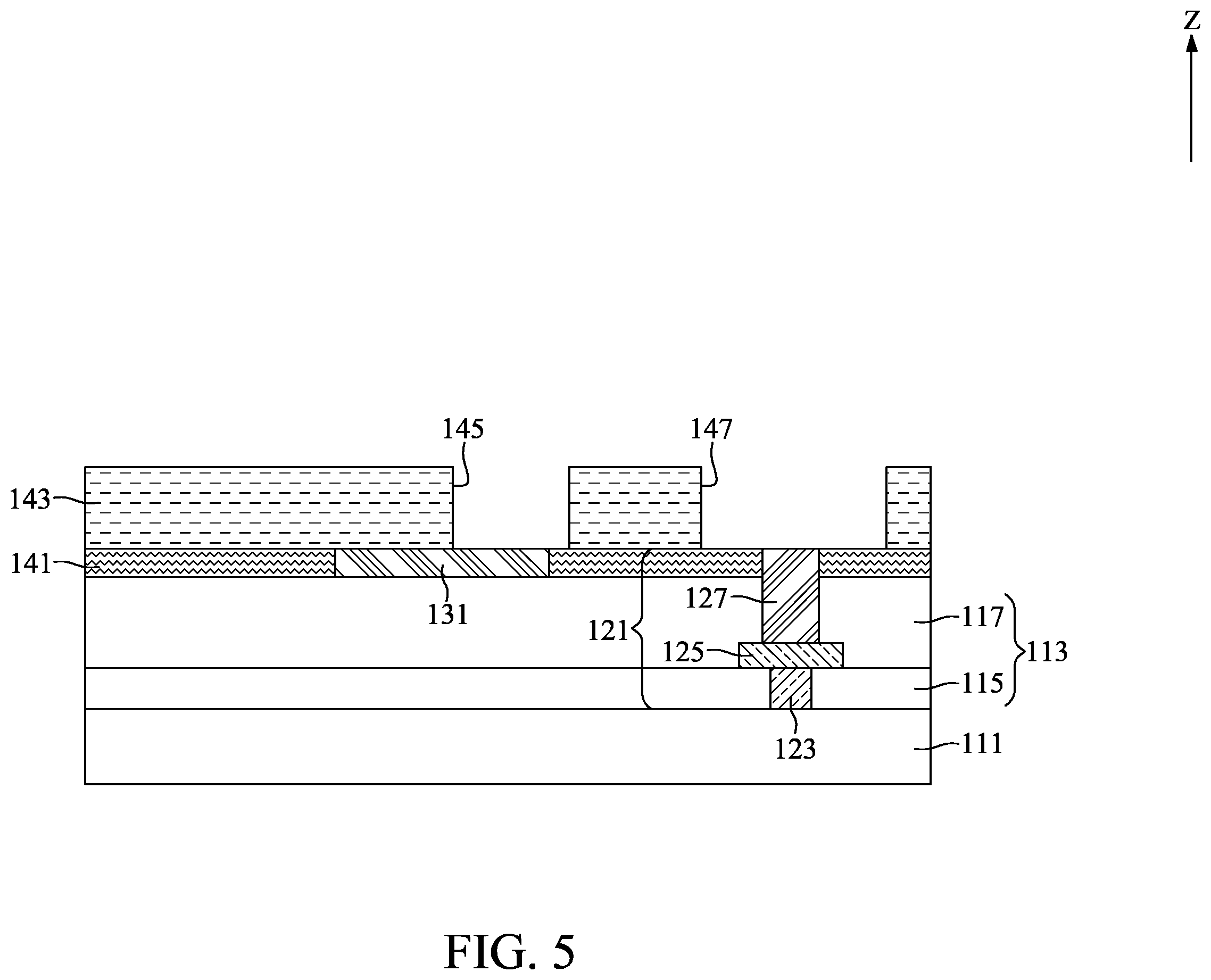 Patent US12112978 Figure 5 – Method for fabricating semiconductor device with redistribution plugs