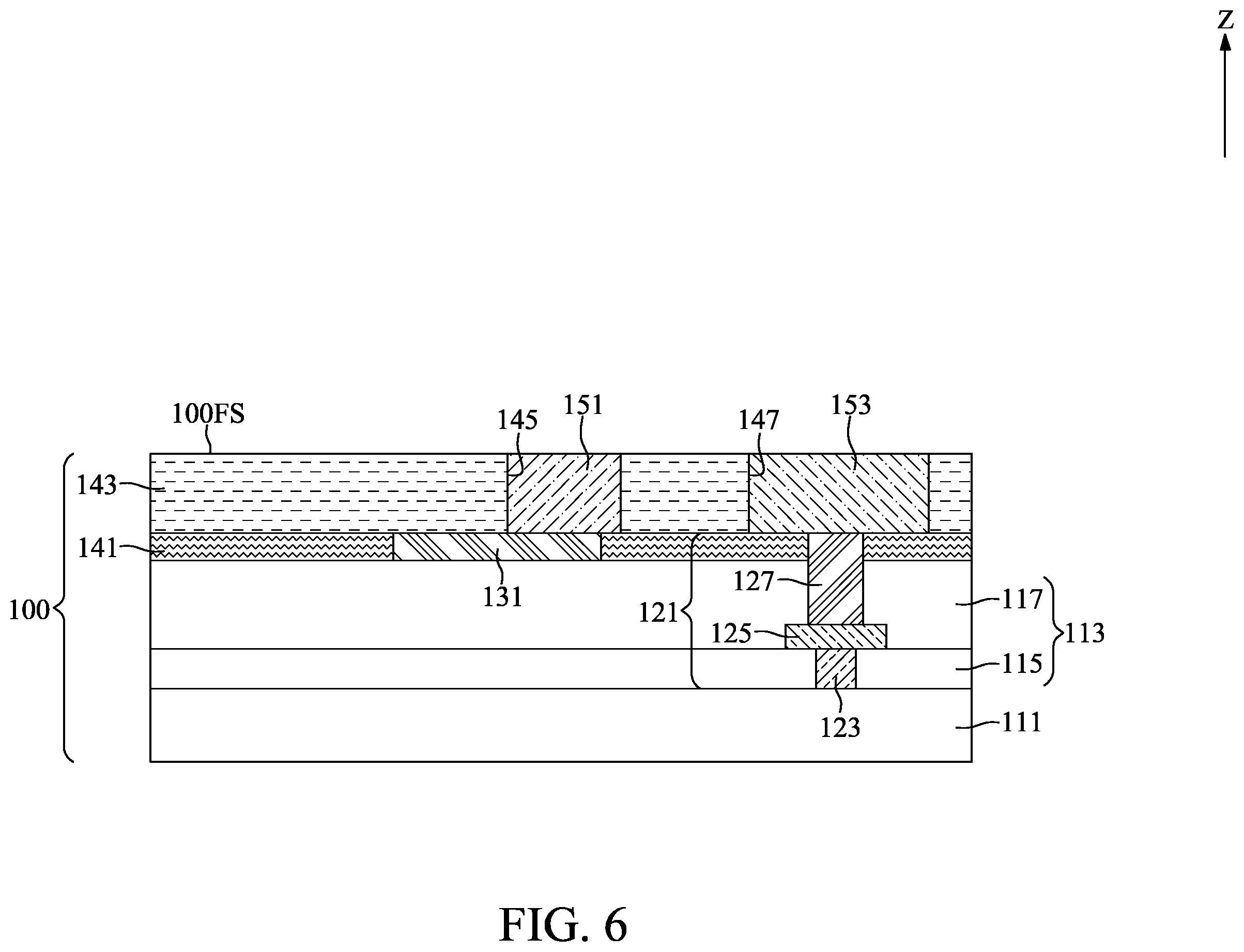 Patent US12112978 Figure 6 – Method for fabricating semiconductor device with redistribution plugs