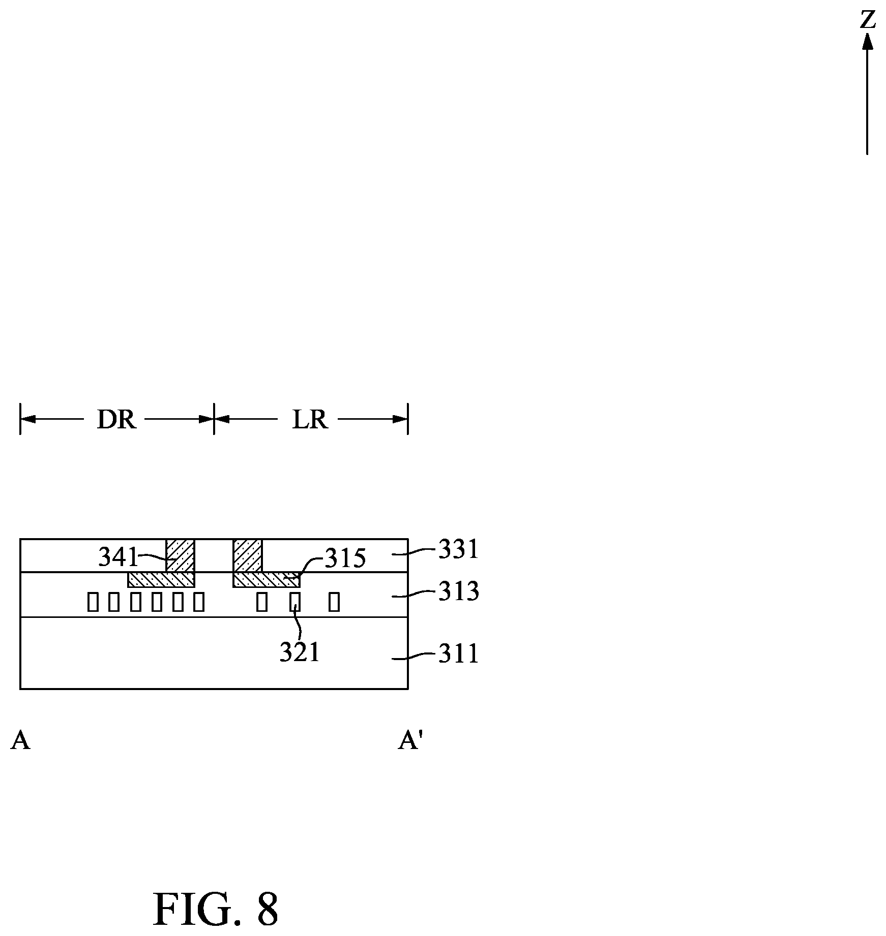 Patent US12112978 Figure 8 – Method for fabricating semiconductor device with redistribution plugs