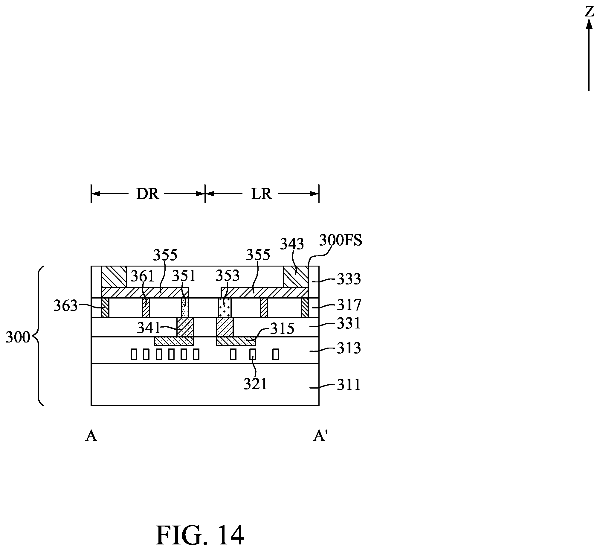 Patent US12112978 Figure 14 – Method for fabricating semiconductor device with redistribution plugs