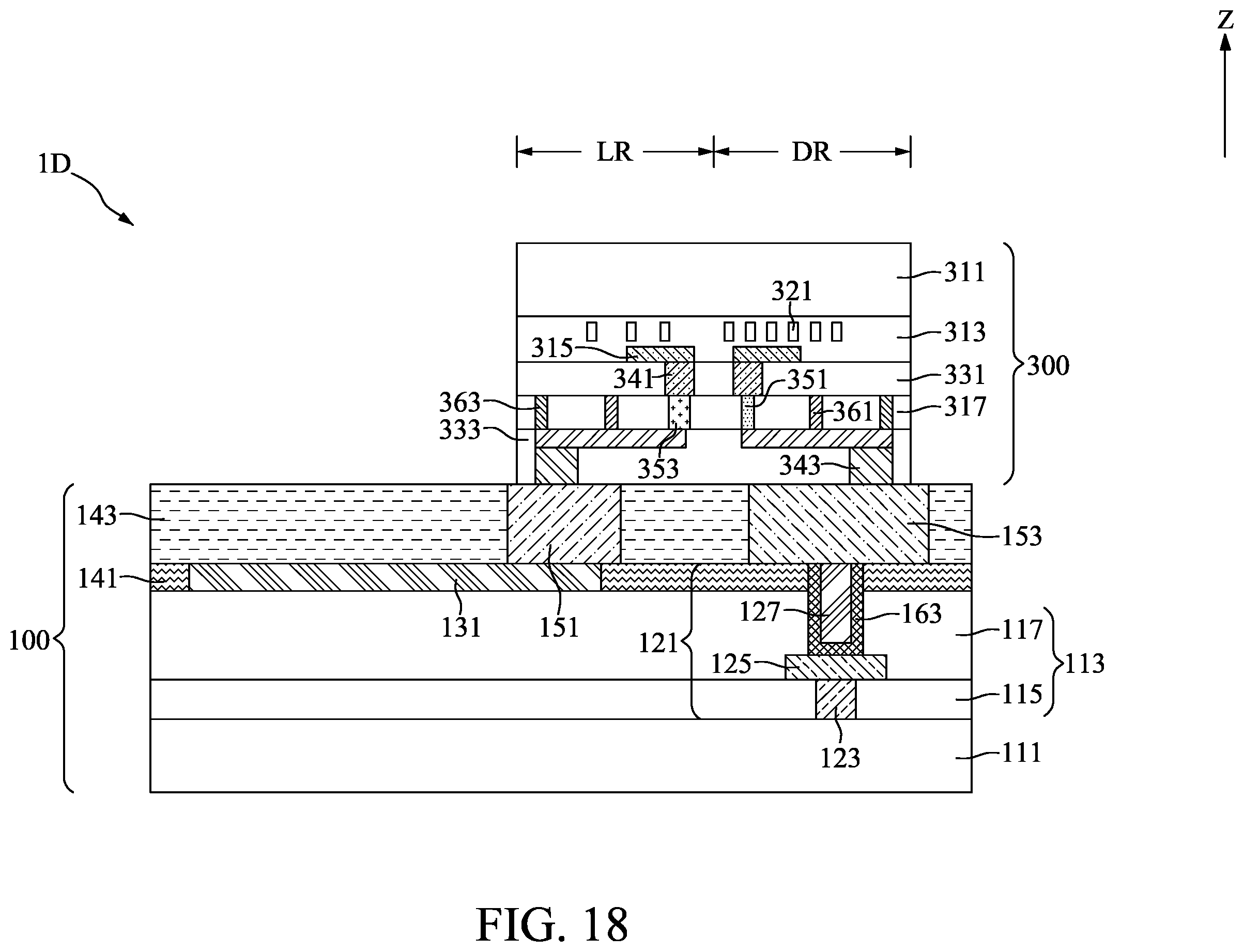 Patent US12112978 Figure 18 – Method for fabricating semiconductor device with redistribution plugs
