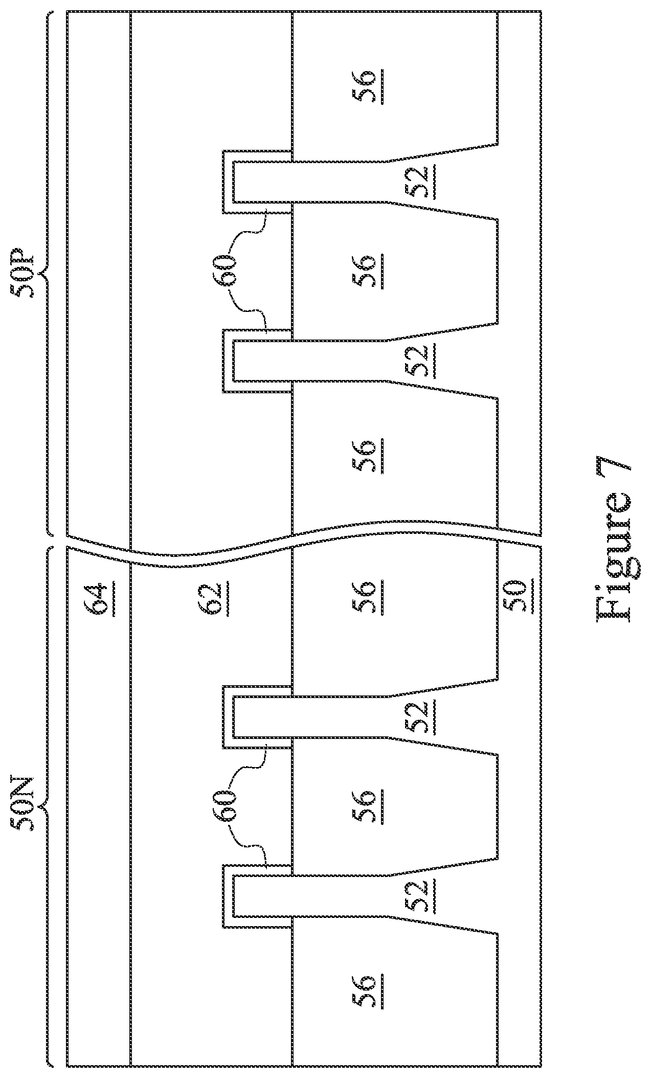 Patent US12112986 Figure 7 – FinFET device and method