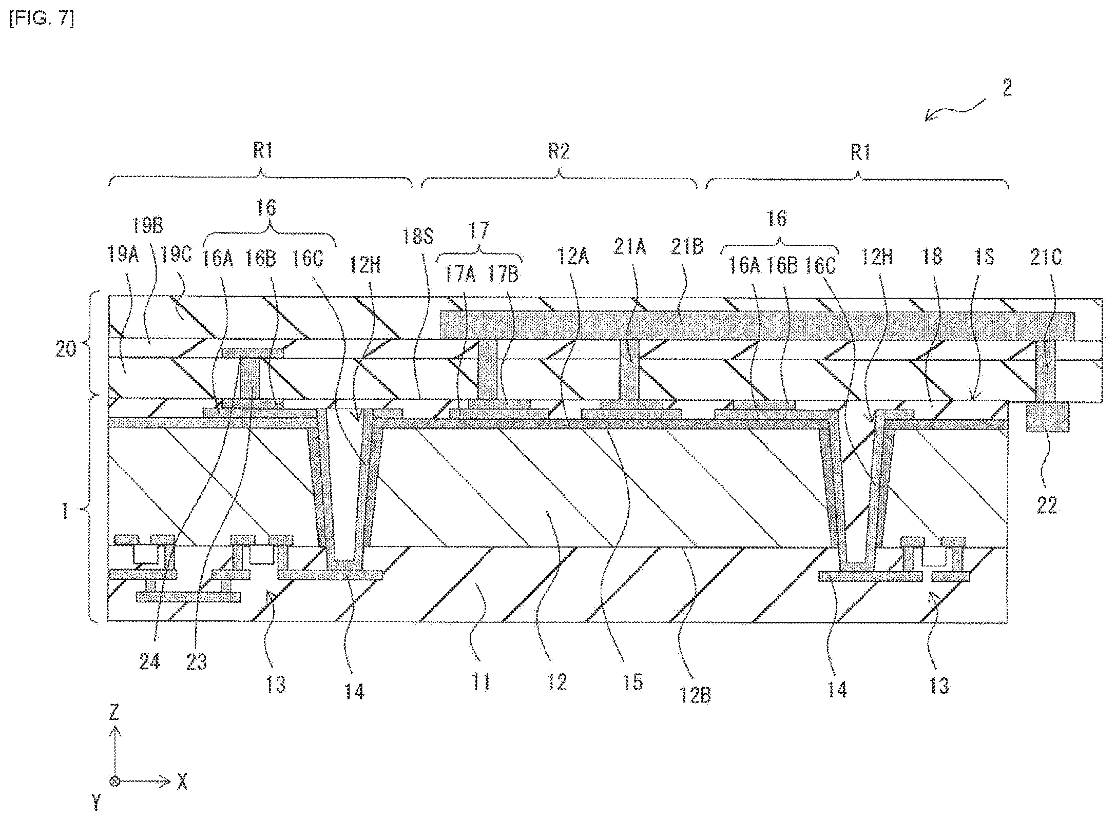 Patent US12112996 Figure 18 – Semiconductor device, imaging unit, and electronic apparatus