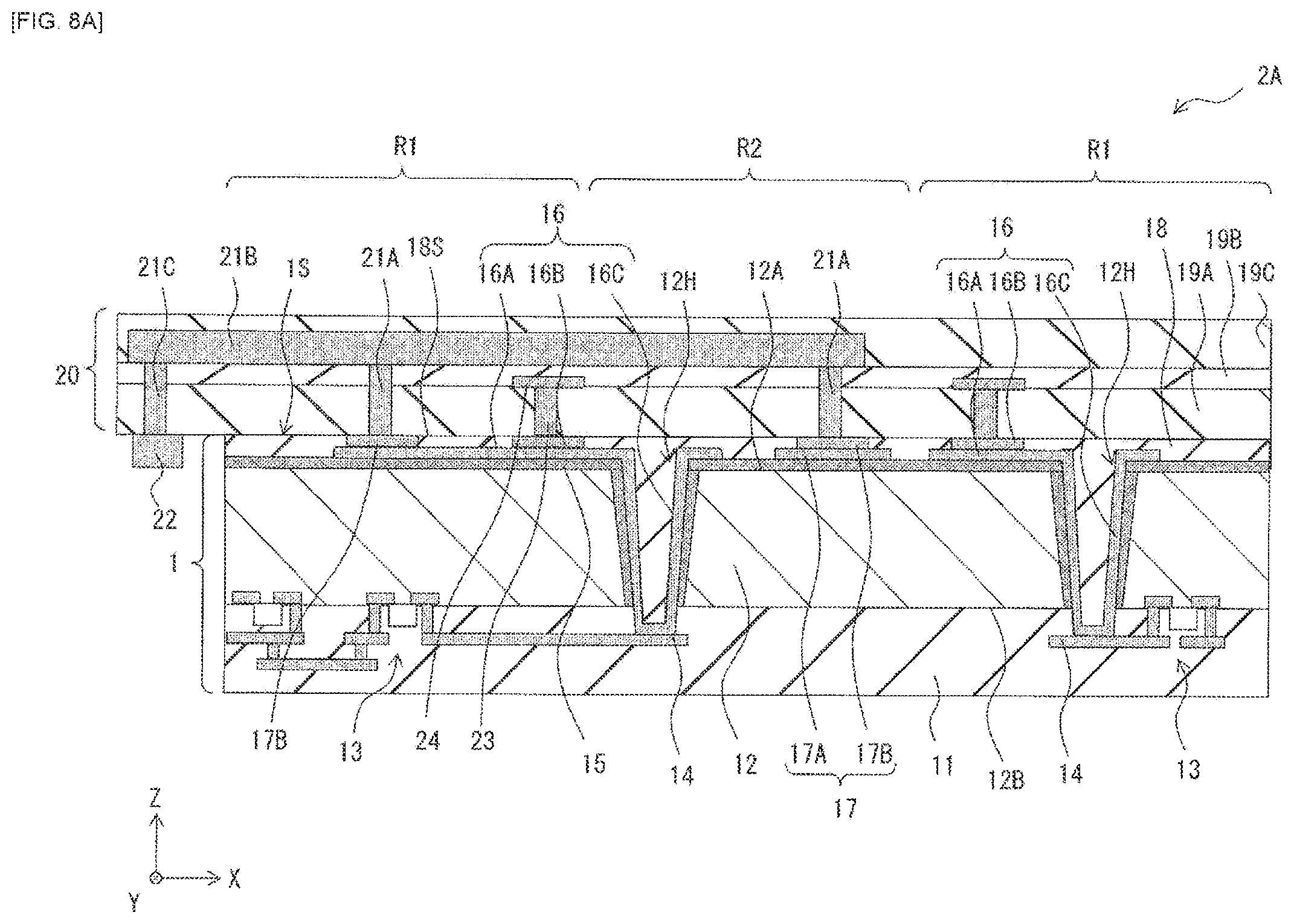 Patent US12112996 Figure 19 – Semiconductor device, imaging unit, and electronic apparatus