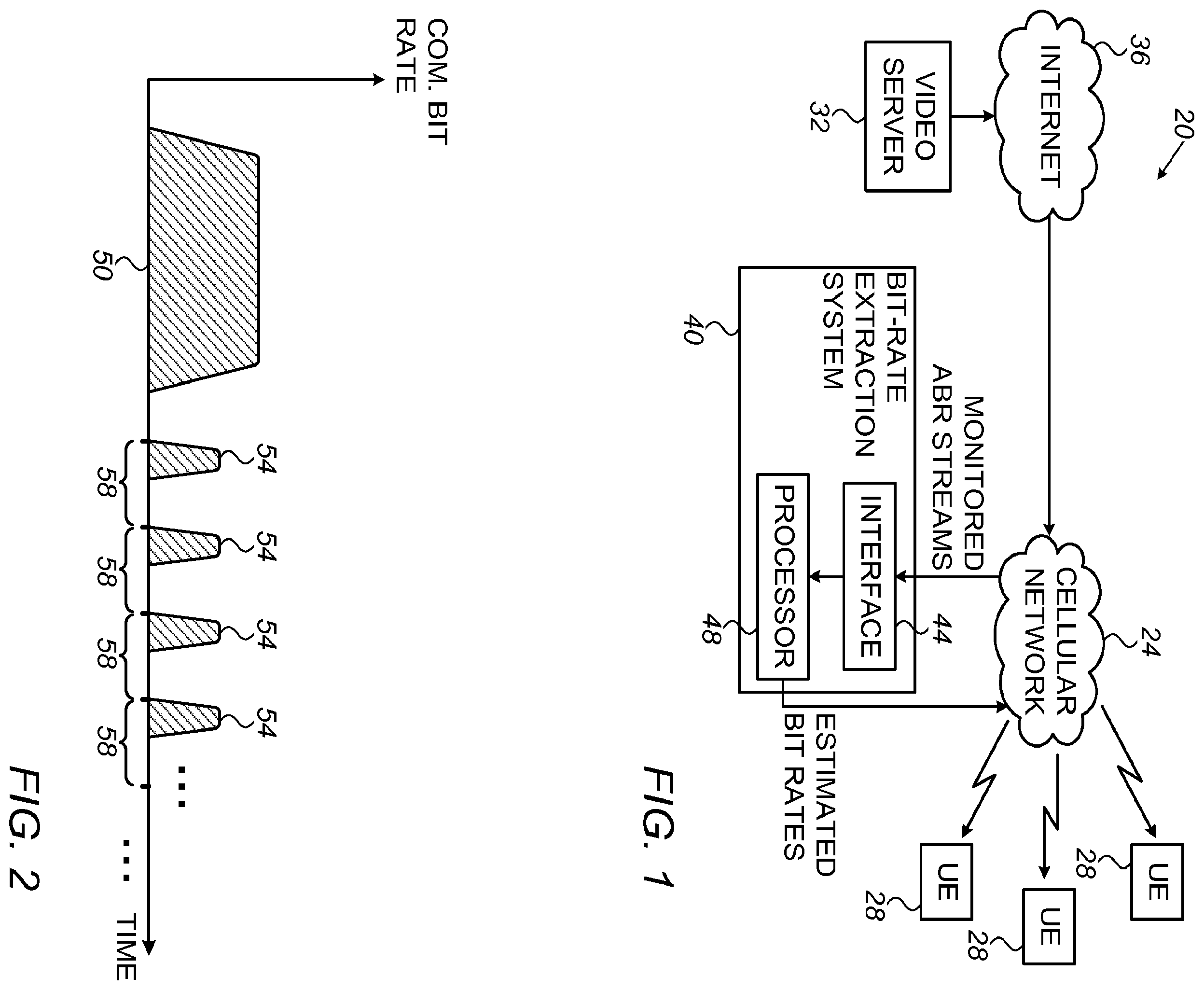 Patent US12120011 Figure 1 – Bit-rate extraction for encrypted video