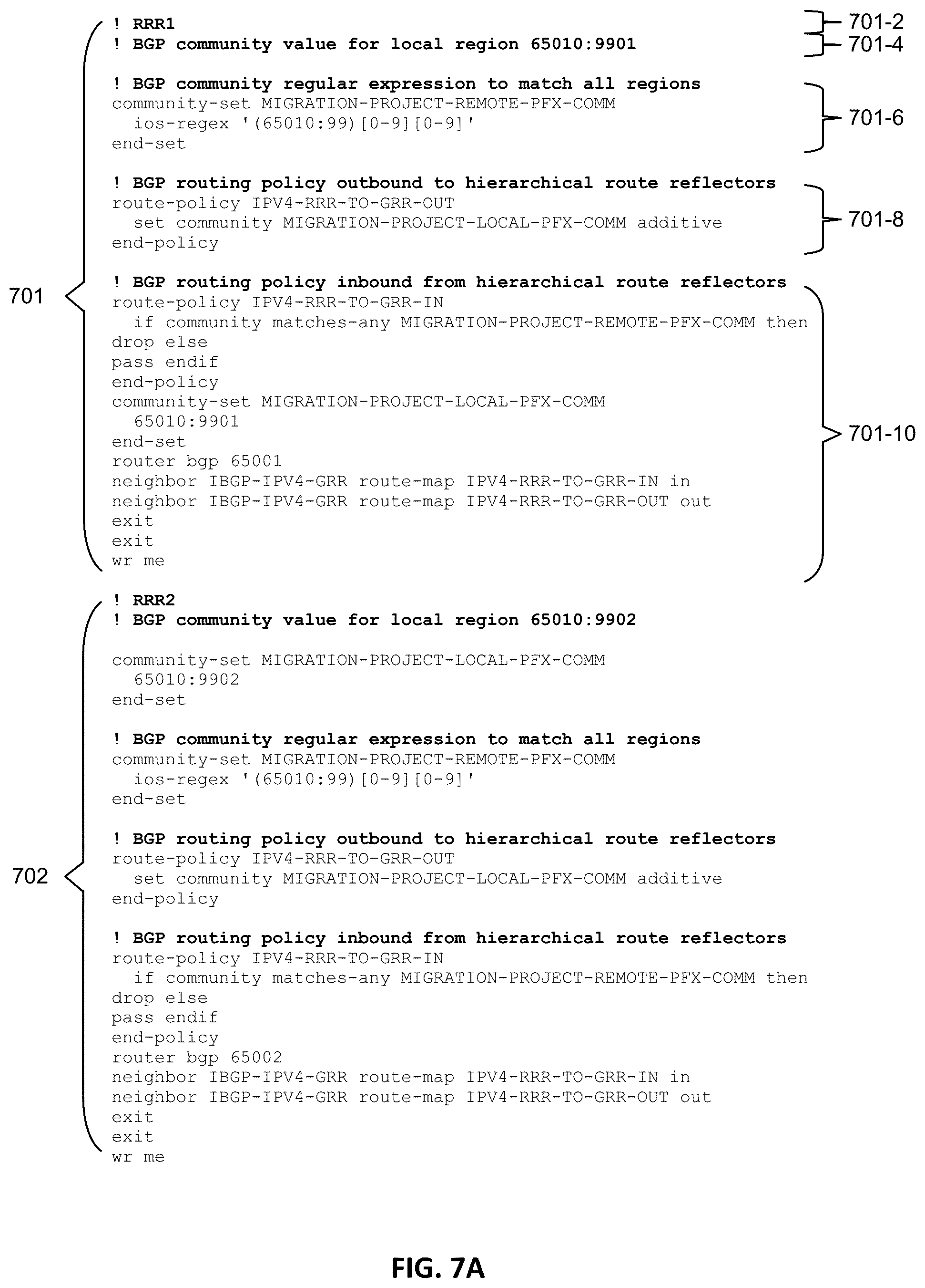 Patent US12120014 Figure 7 – Internal BGP migration optimization