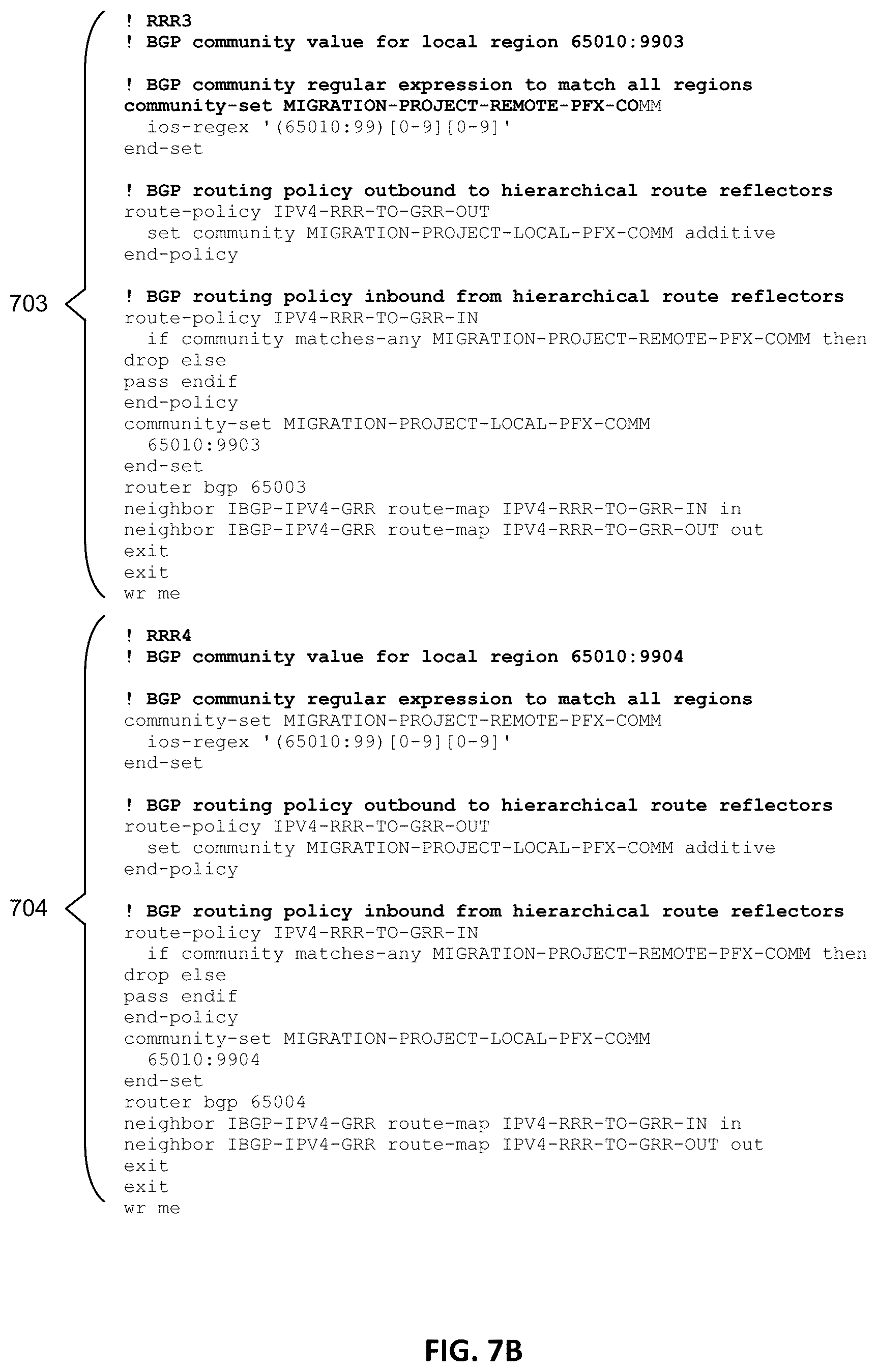 Patent US12120014 Figure 8 – Internal BGP migration optimization