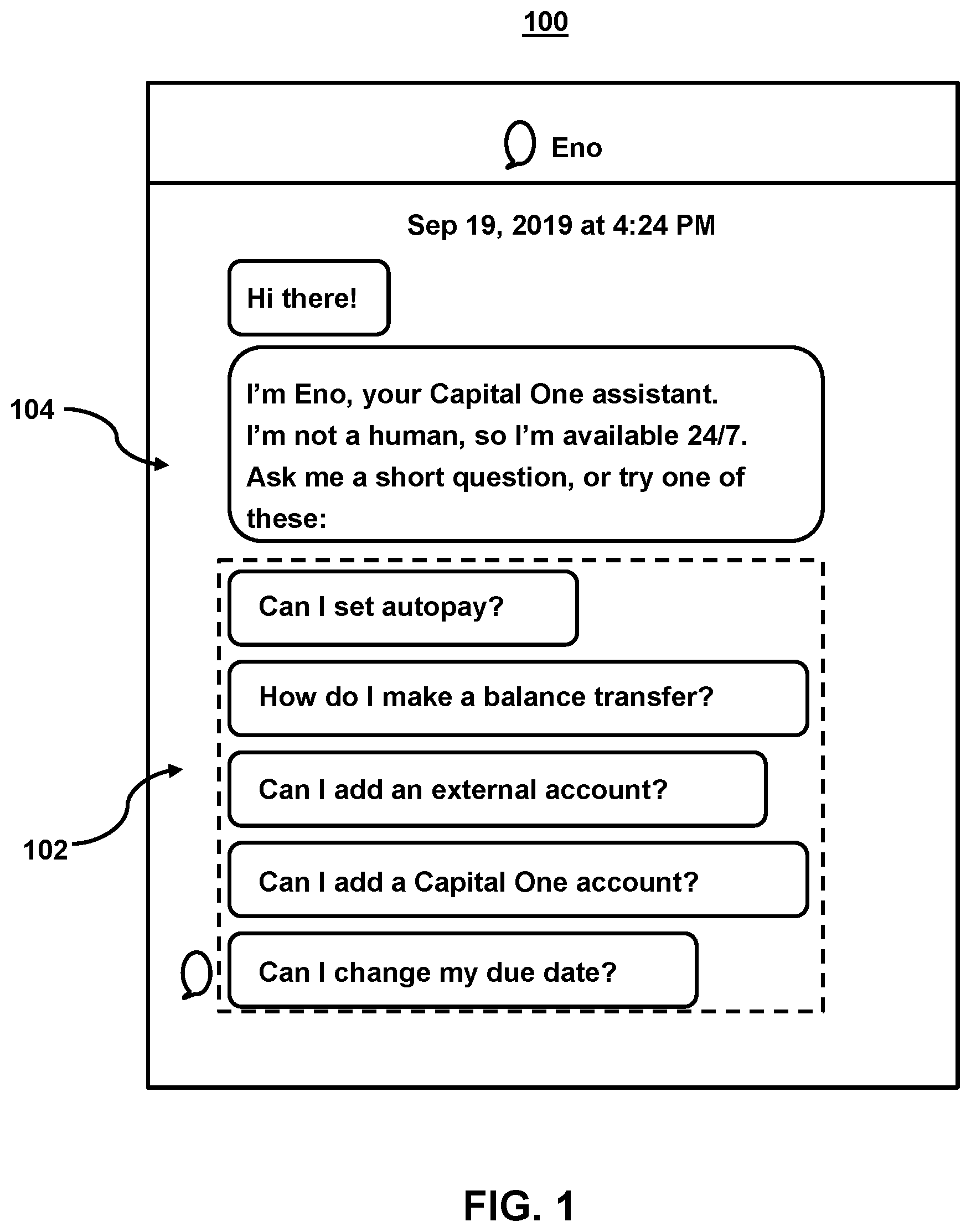 Patent US12120073 Figure 1 – Systems and methods for generating dynamic conversational responses using ensemble prediction based on a plurality of machine learning models