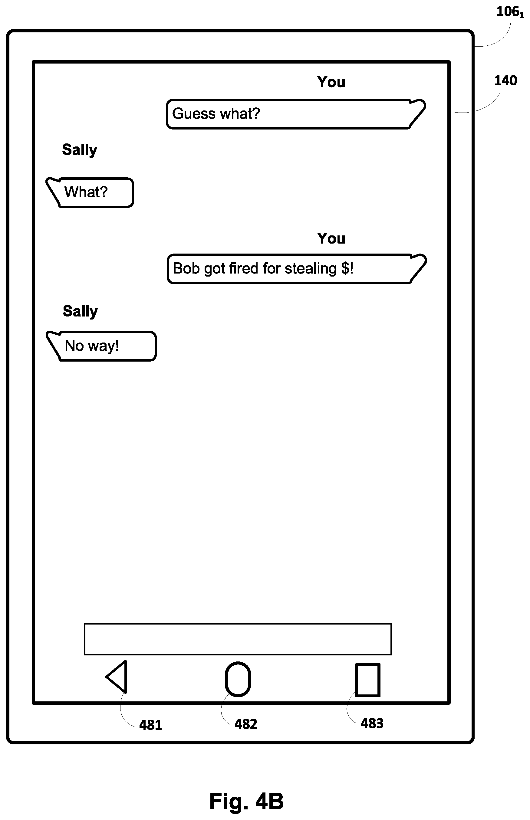 Patent US12120075 Figure 5 – Transitioning between private and non-private state