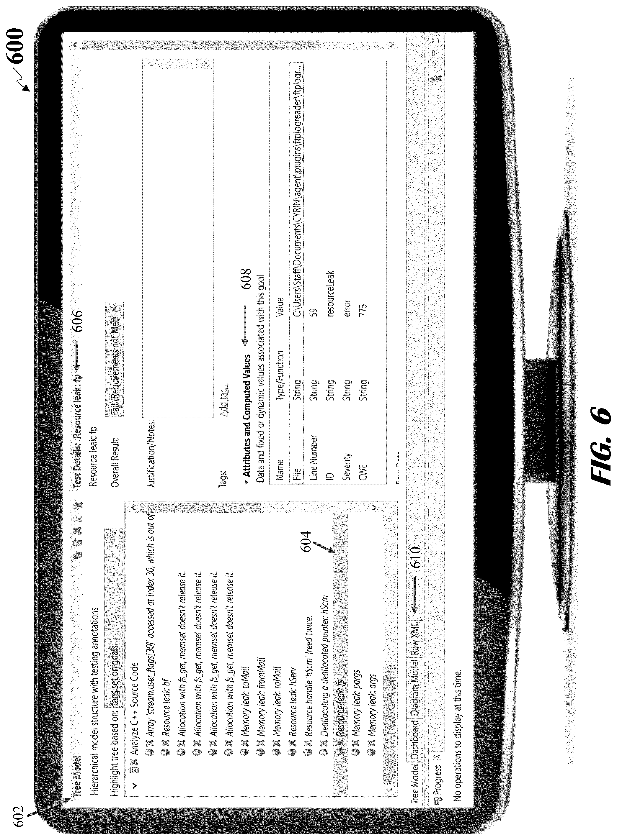 Patent US12120146 Figure 6 – Systems and methods for applying attack tree models and physics-based models for detecting cyber-physical threats