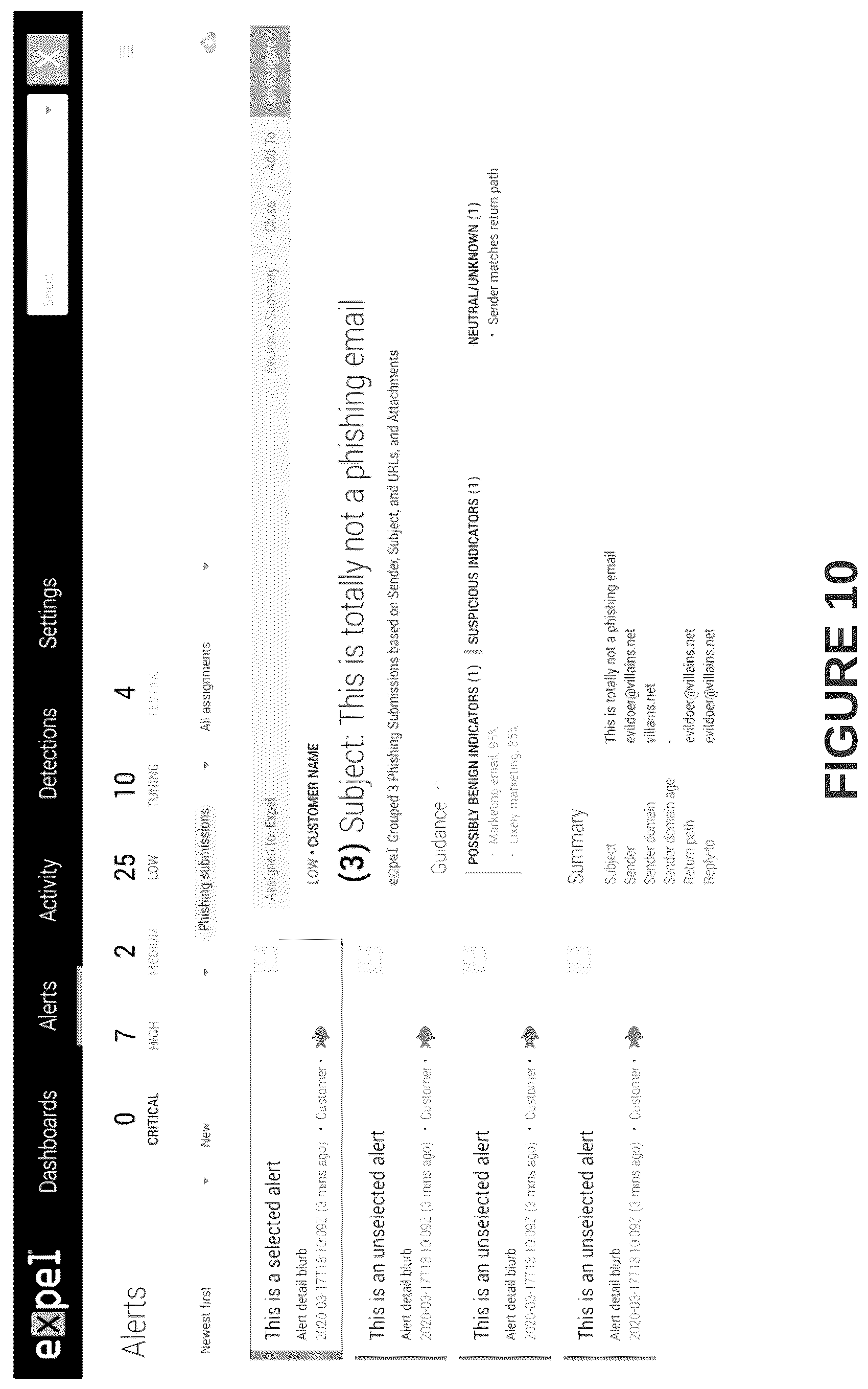 Patent US12120147 Figure 10 – Systems and methods for intelligent identification and automated disposal of non-malicious electronic communications