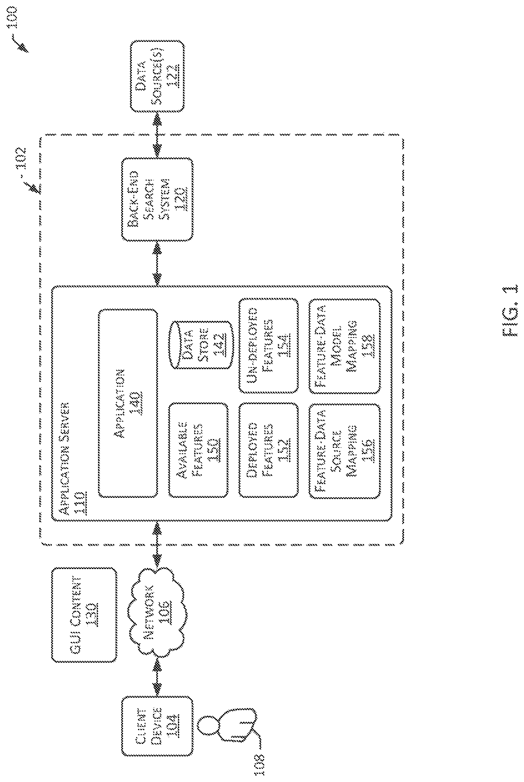 Patent US12120170 Figure 1 – Presenting un-deployed features of an application