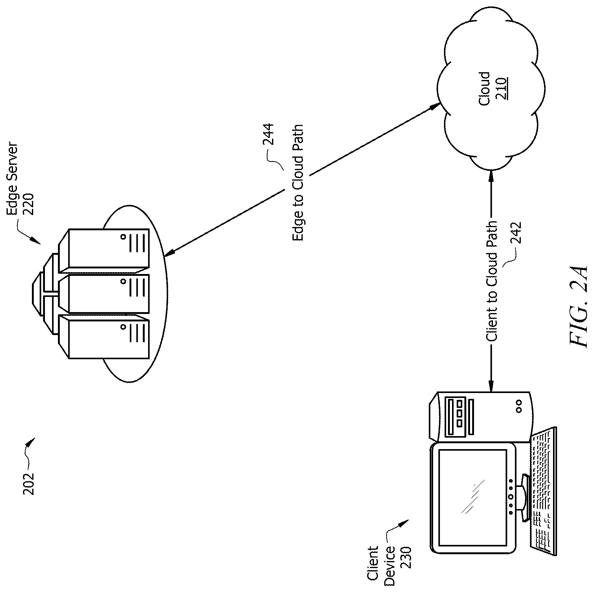 Patent US12120186 Figure 2 – In path edge relay insertion