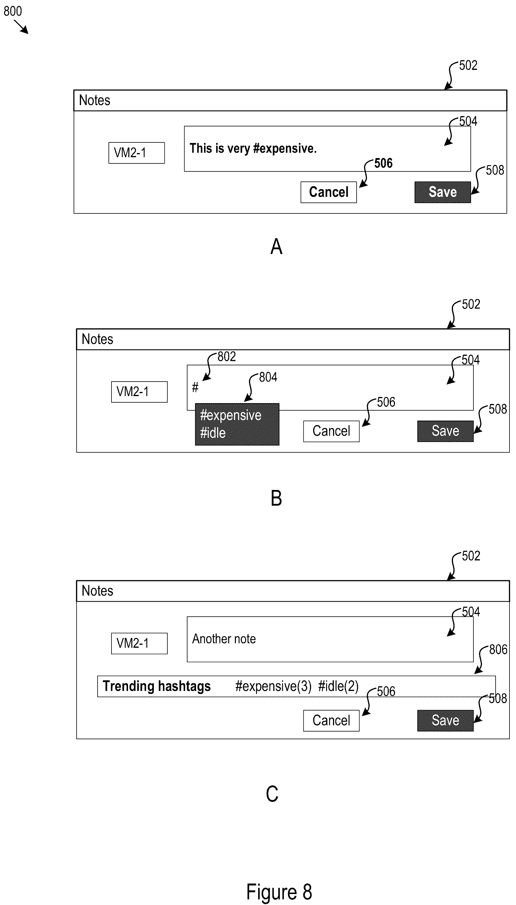 Patent US12120194 Figure 8 – Tags for automatic cloud resource provisioning