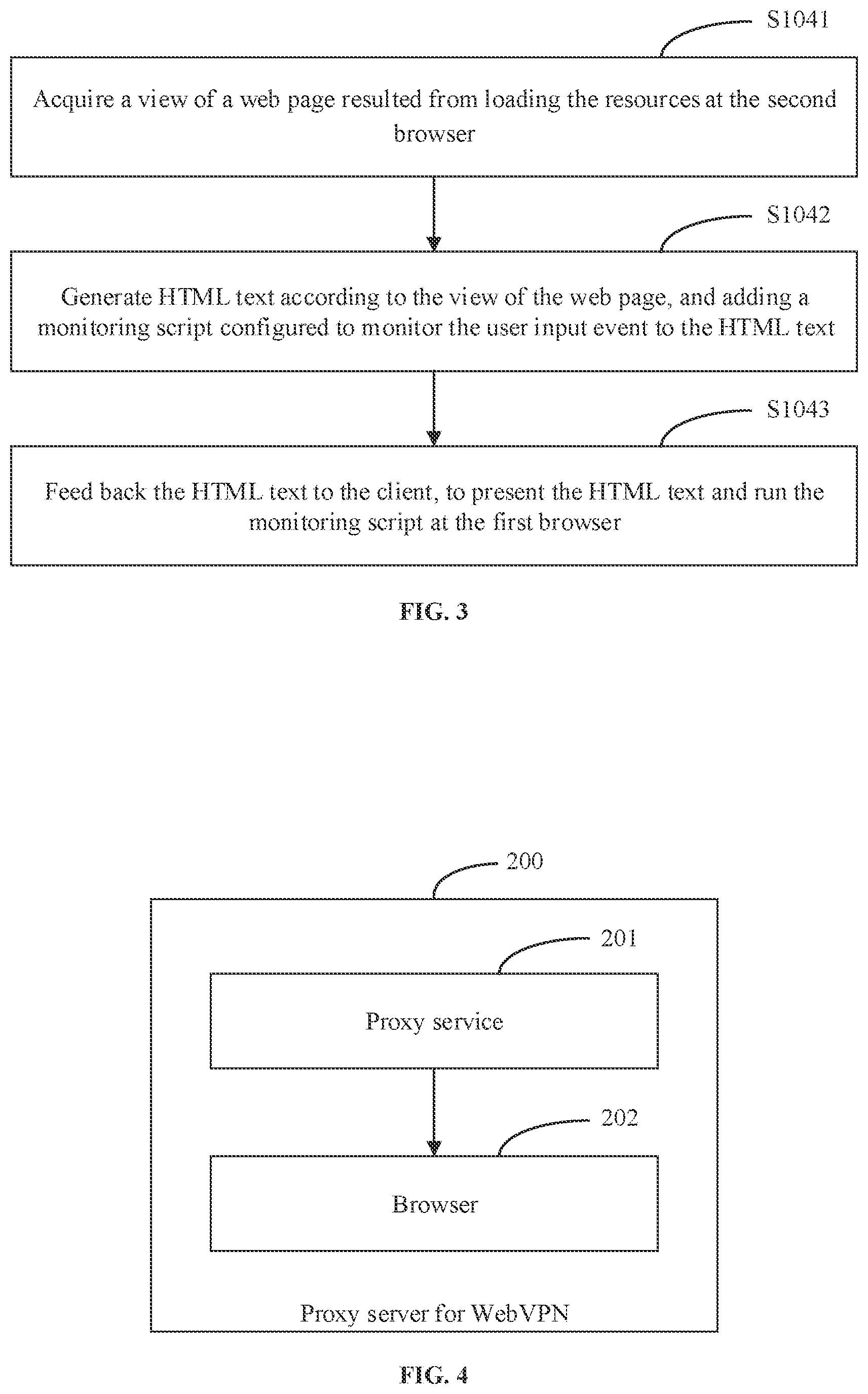Patent US12120195 Figure 3 – Resource acquisition method, WebVPN proxy server, system, and server