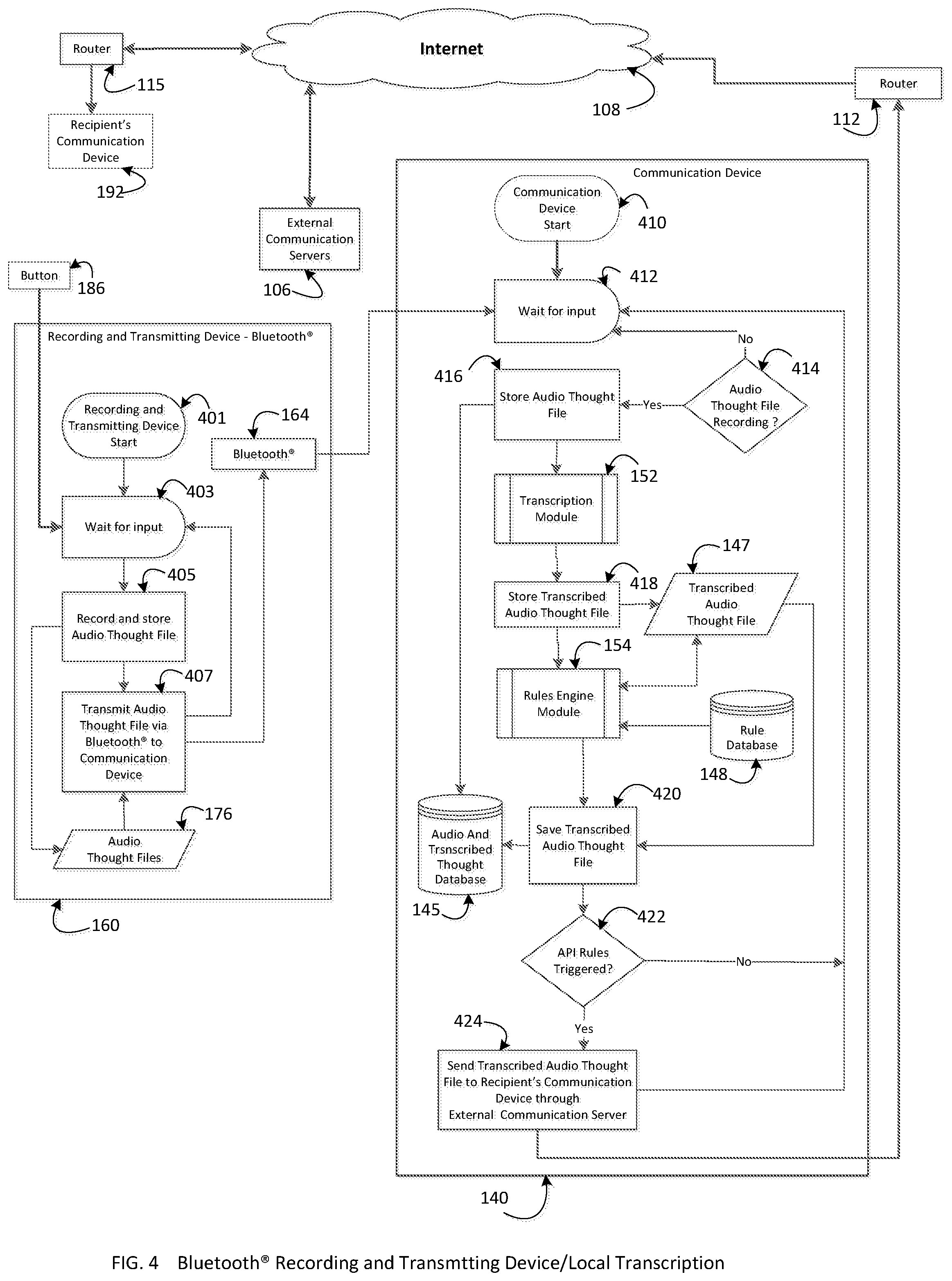 Patent US12120197 Figure 5 – System and method for remembering a thought
