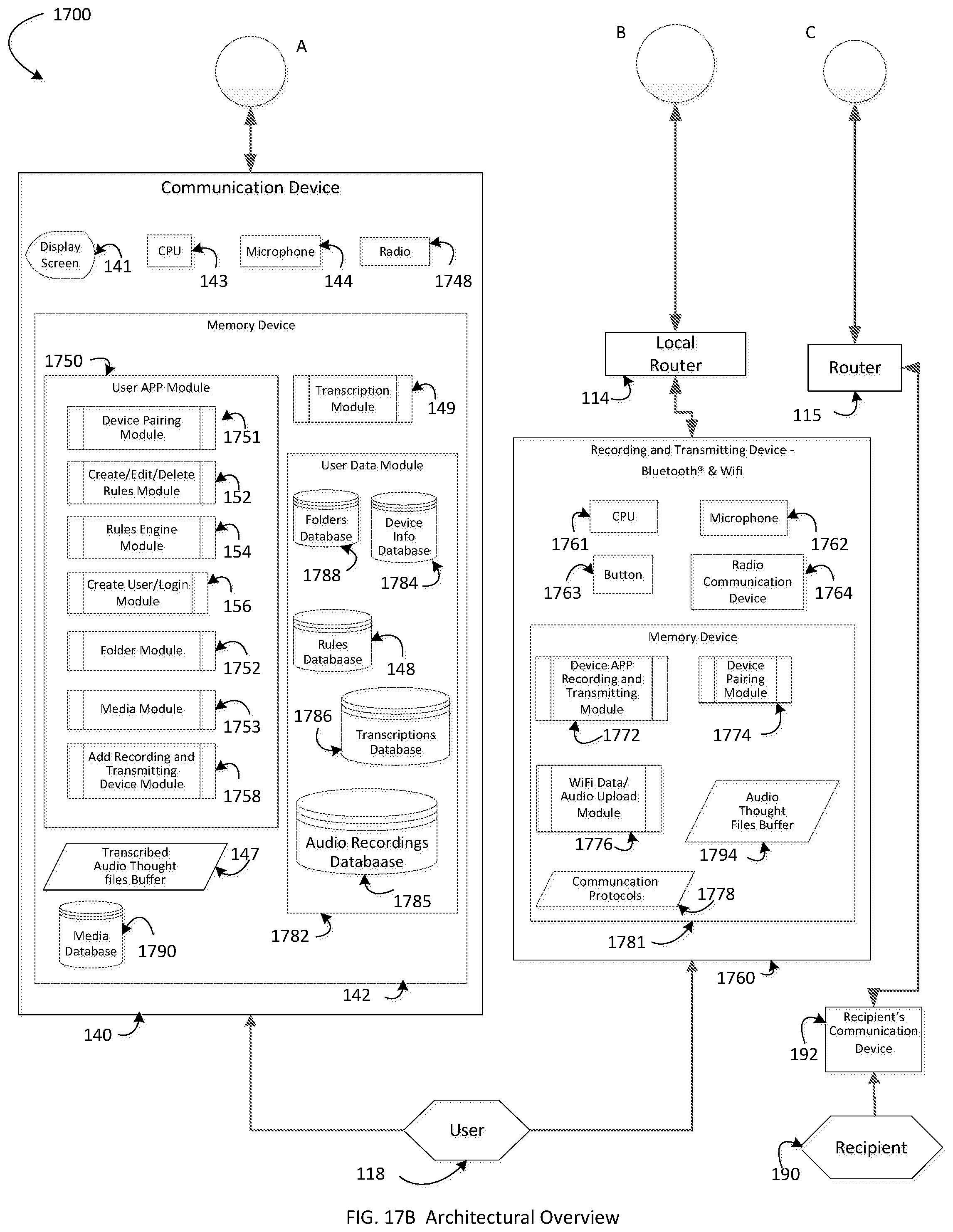 Patent US12120197 Figure 16 – System and method for remembering a thought