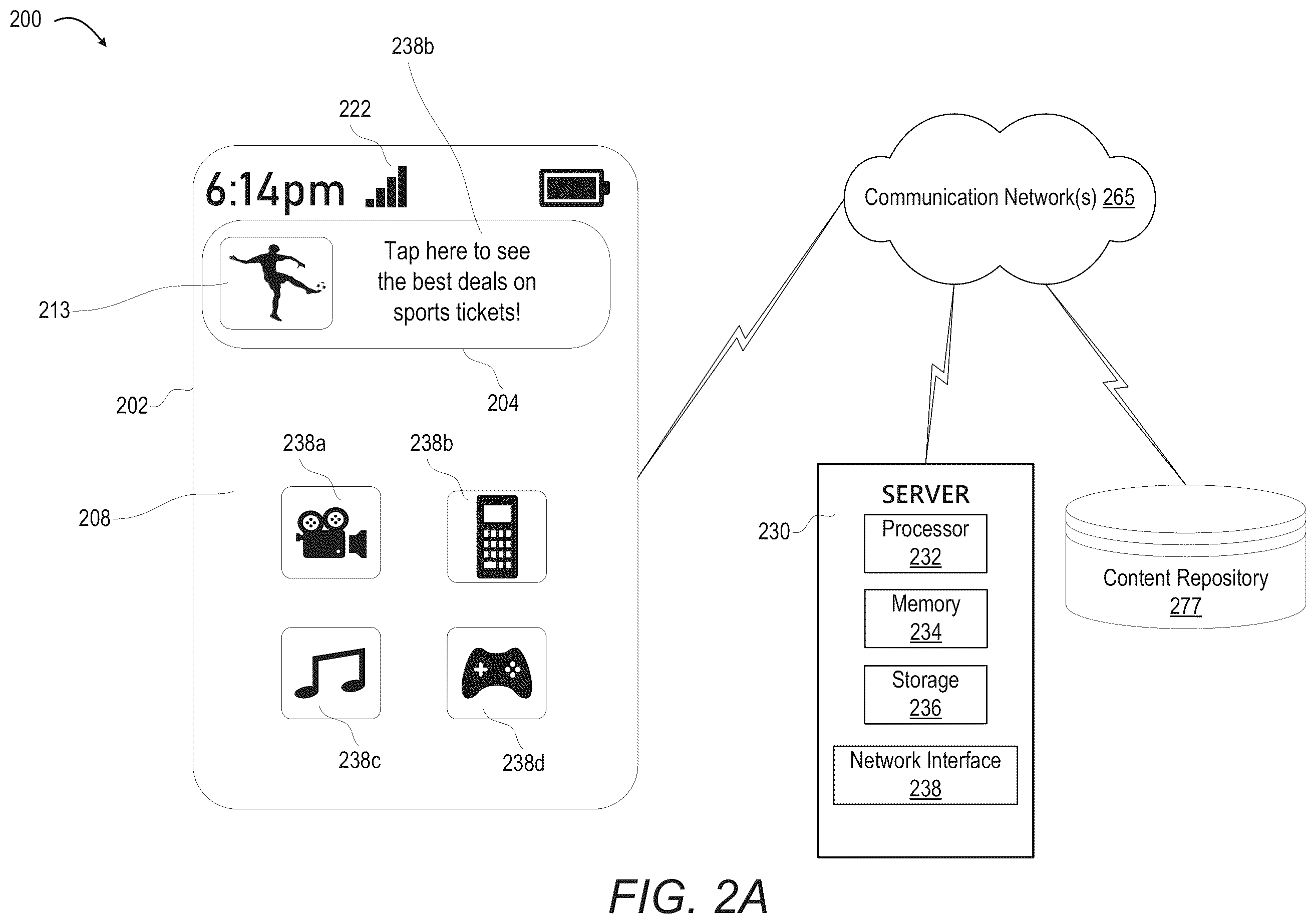 Patent US12120201 Figure 2 – Push notifications with metatags directing optimal time for surfacing notifications at consumer device
