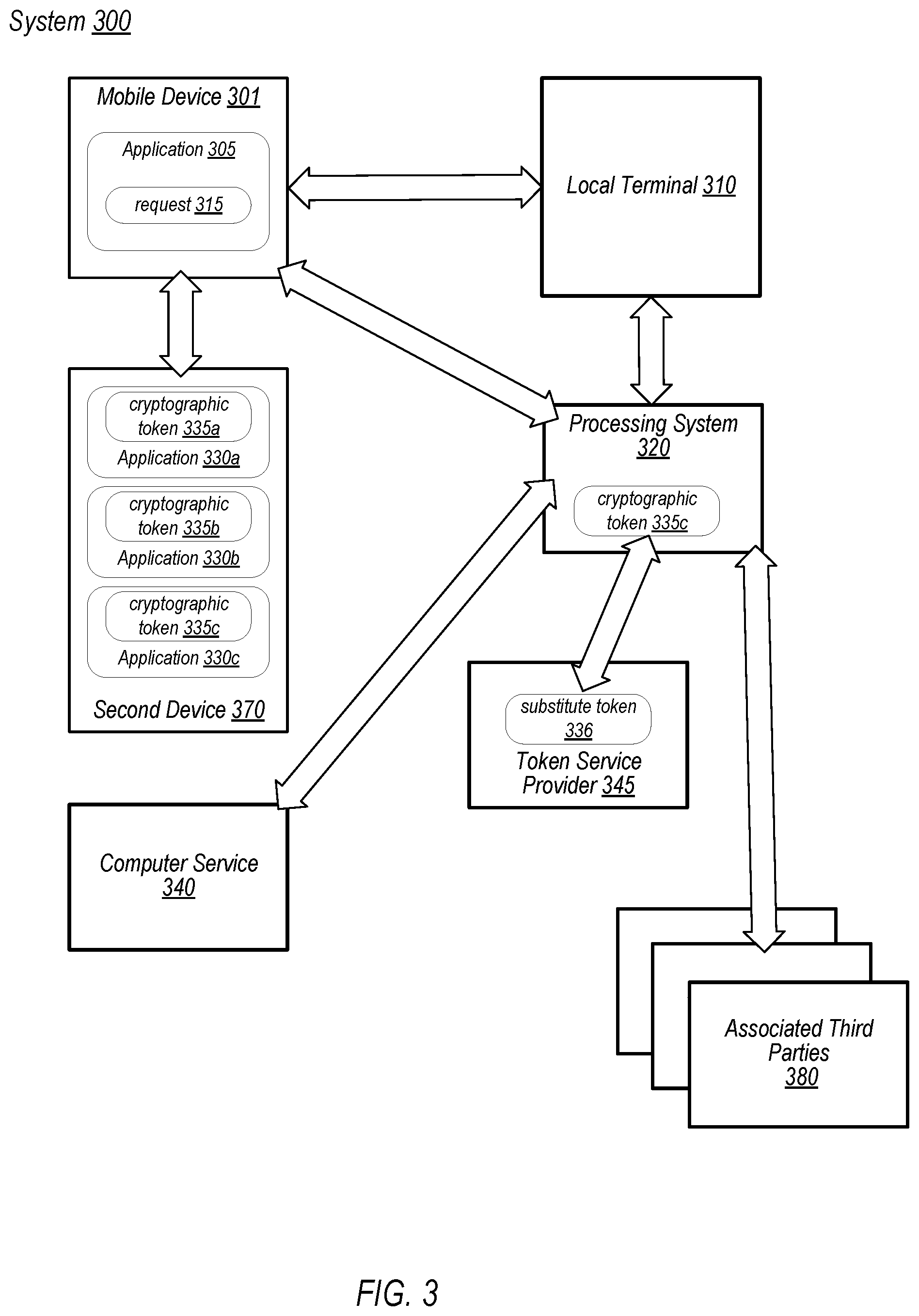 Patent US12120233 Figure 3 – Interactive token of things