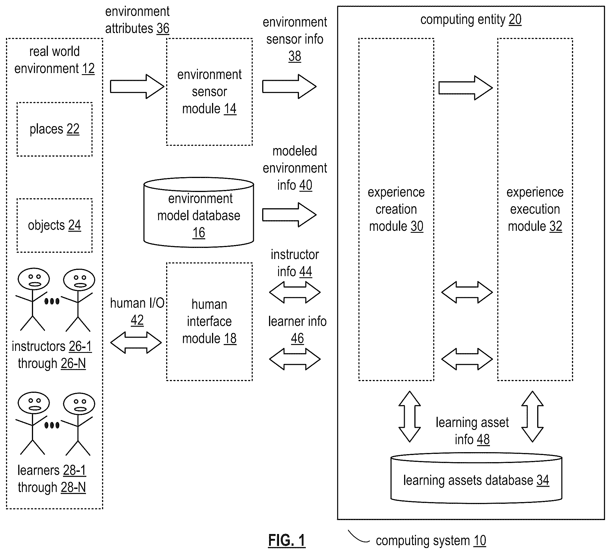 Patent US12120236 — Accessing a virtual reality environment — Figure 1