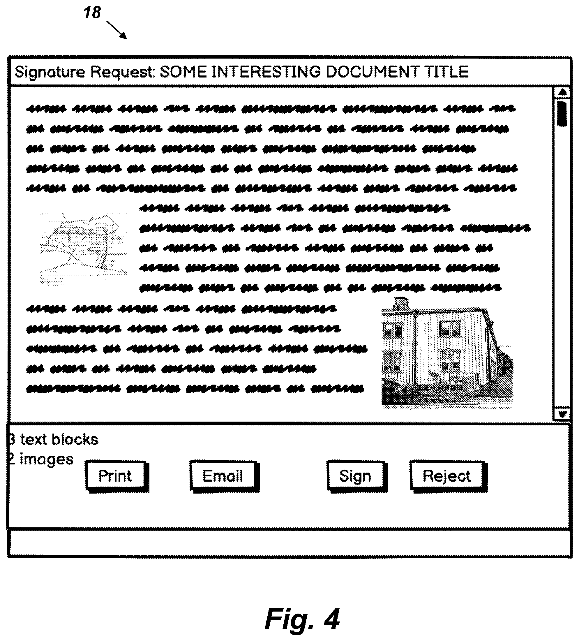 Patent US12120244 Figure 4 – Human readable content for digital signatures