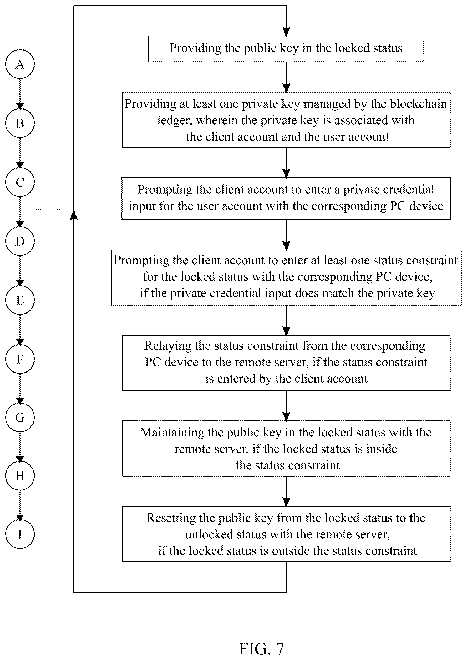 Patent US12120253 Figure 8 – System and method to facilitate an account protection check through blockchain