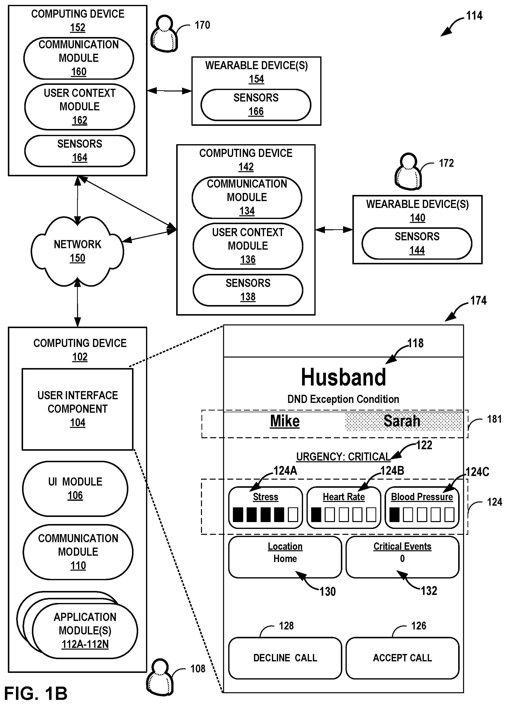 Patent US12120266 Figure 2 – Providing health urgency context for incoming calls
