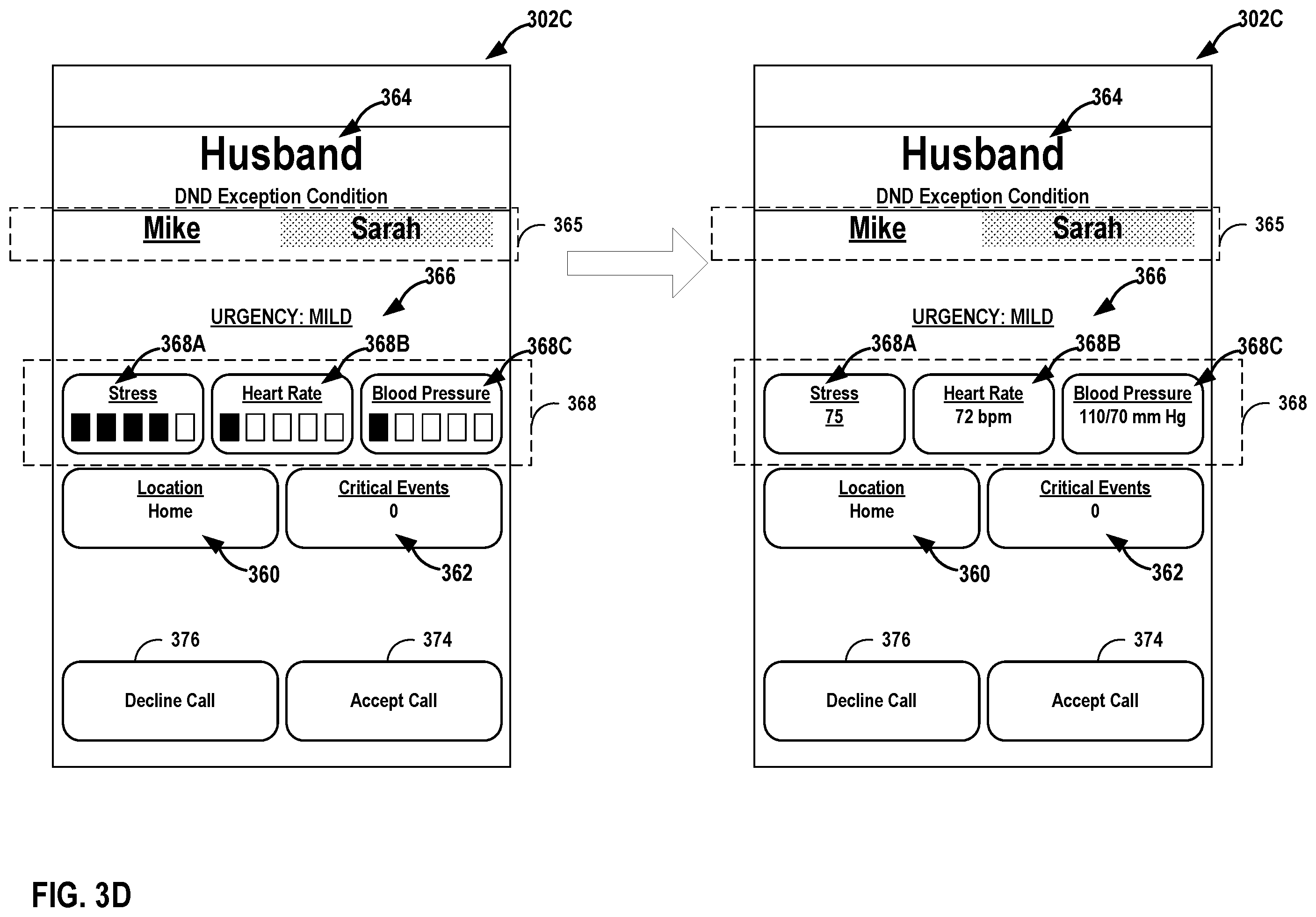 Patent US12120266 Figure 8 – Providing health urgency context for incoming calls