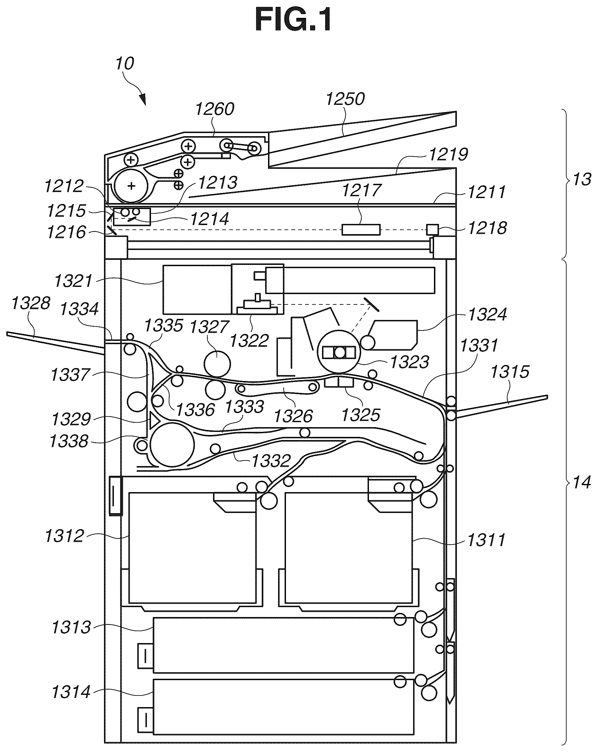 Patent US12120280 Figure 1 – Image forming apparatus and controlling method for the same