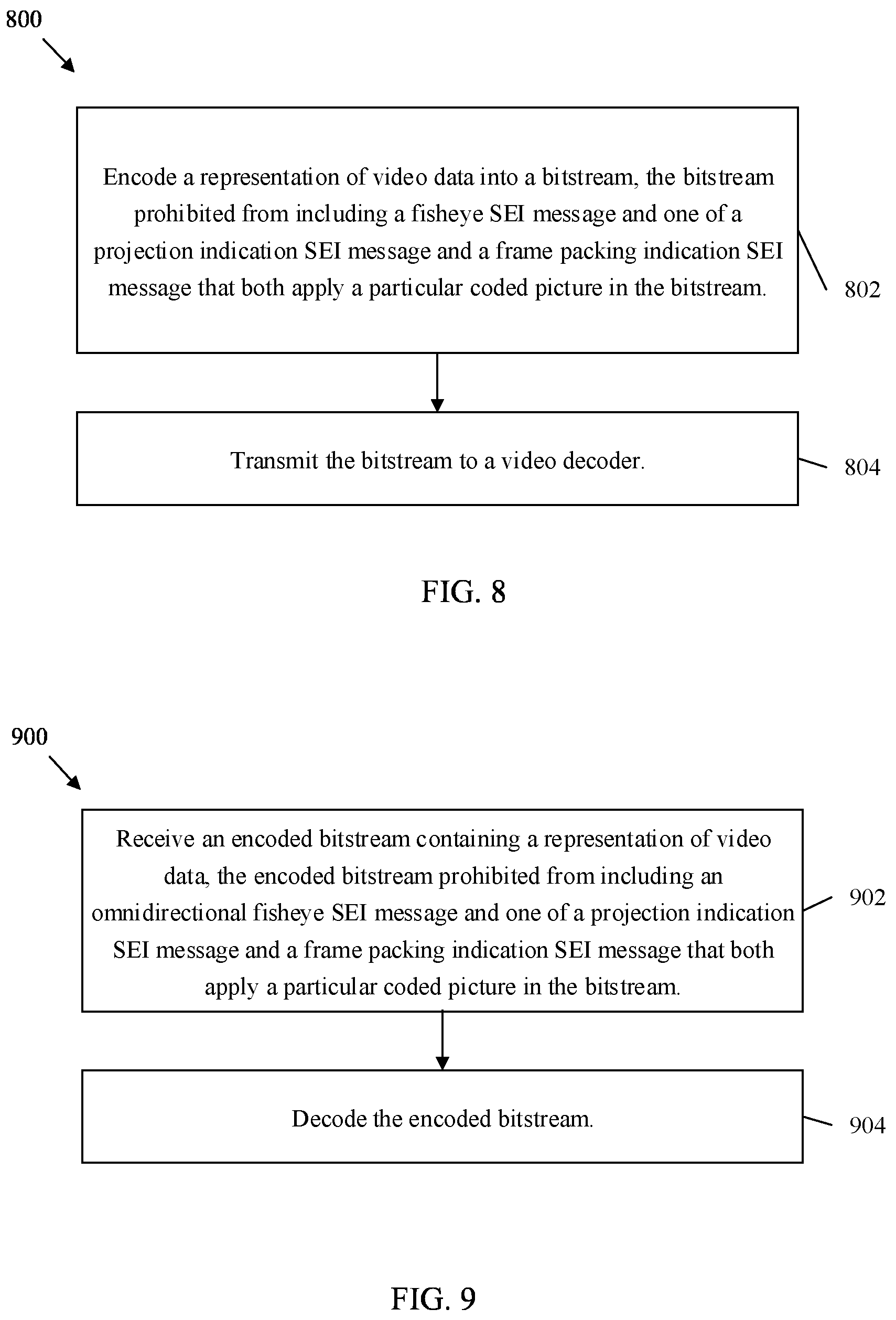 Patent US12120285 Figure 8 – Signaling a cancel flag in a video bitstream
