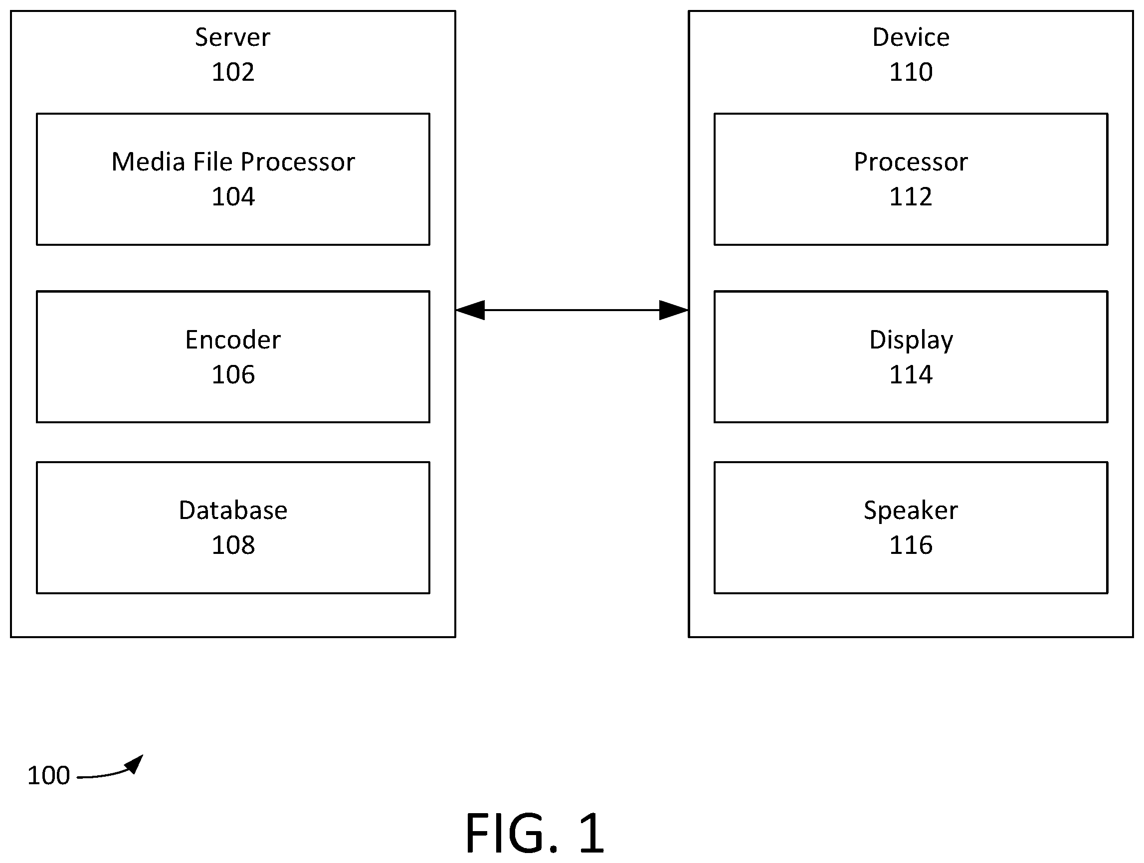 Patent US12120319 Figure 1 – Overhead reduction in media storage and transmission