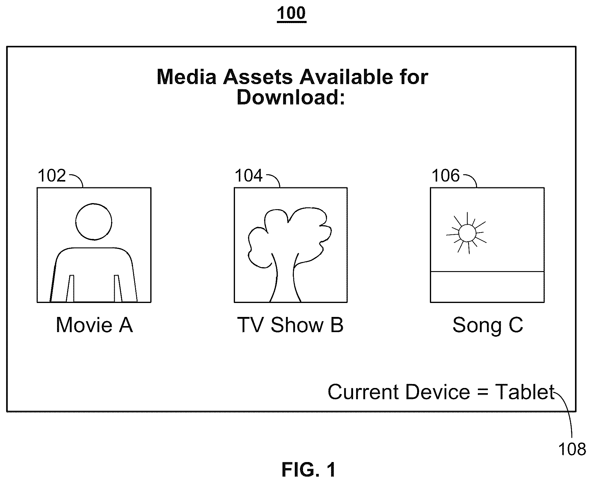 Patent US12120366 Figure 1 – Methods and systems for efficiently downloading media assets