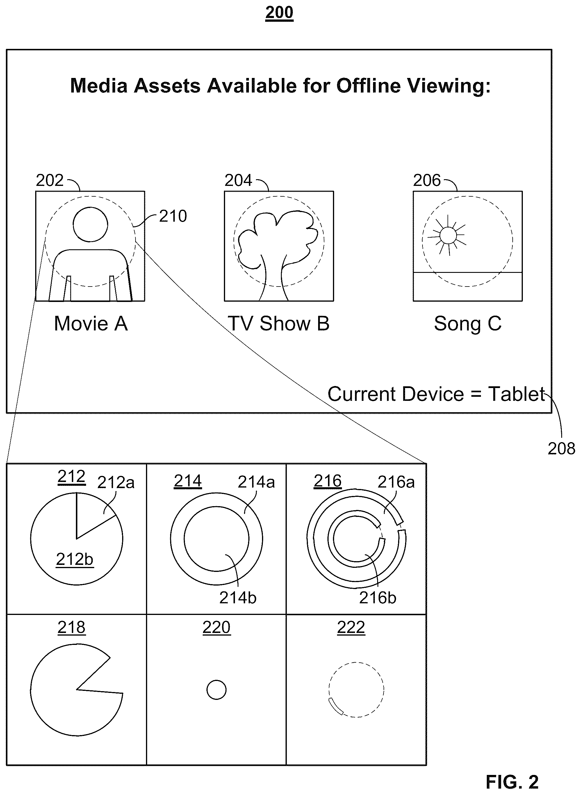 Patent US12120366 Figure 2 – Methods and systems for efficiently downloading media assets