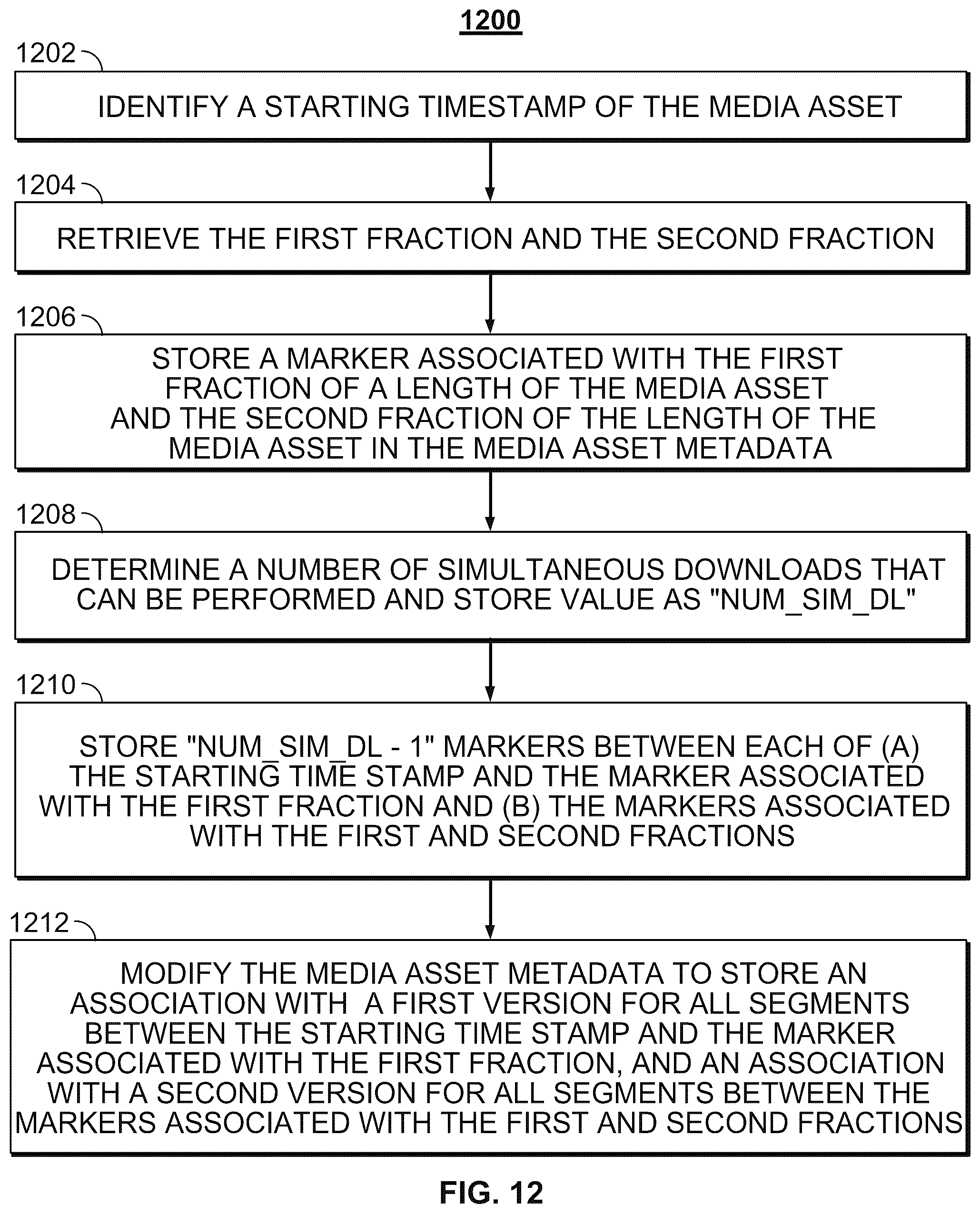 Patent US12120366 Figure 10 – Methods and systems for efficiently downloading media assets