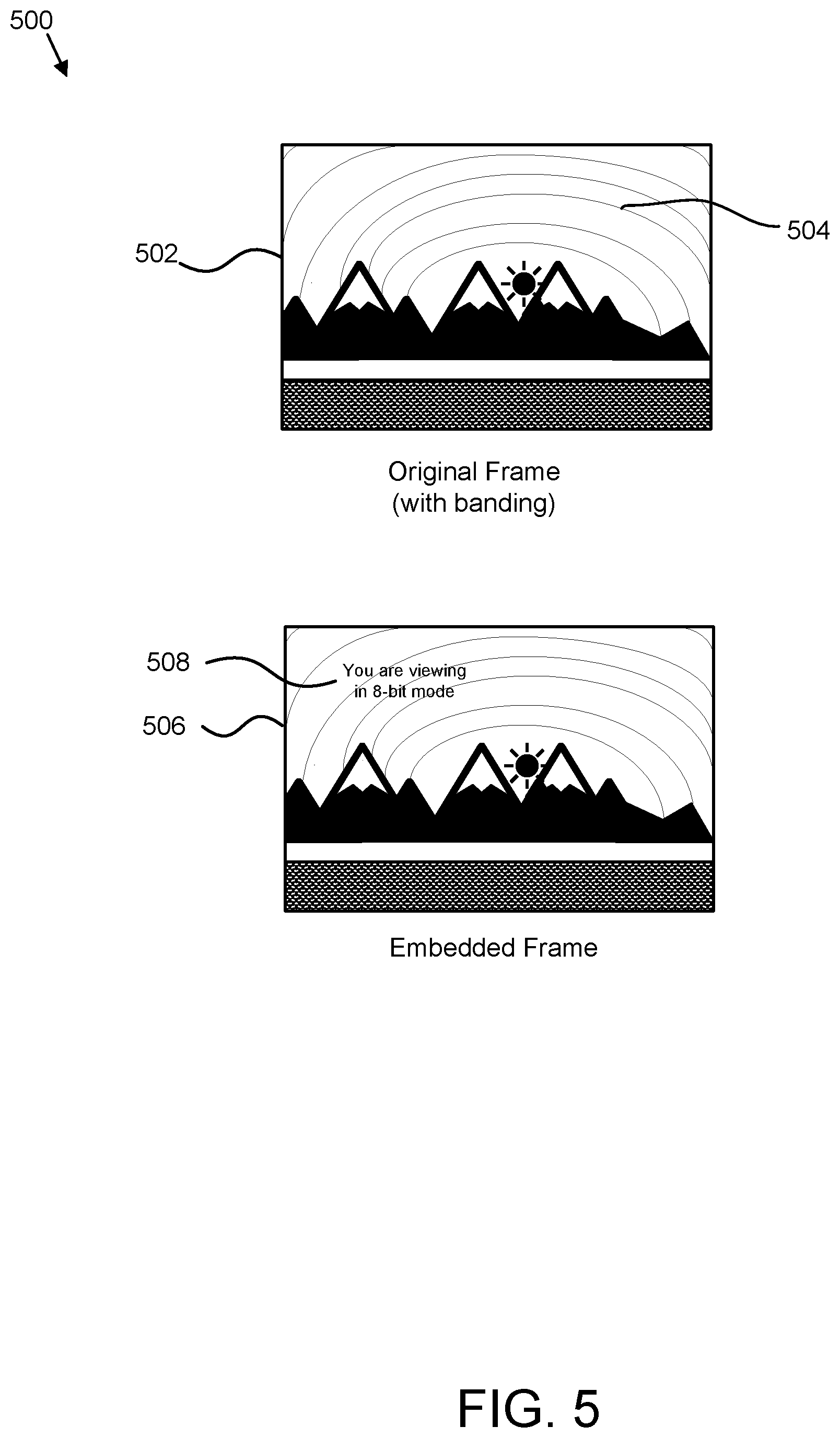 Patent US12120385 Figure 5 – Method, apparatus, and program product for authoring video content using stream embedded indicators