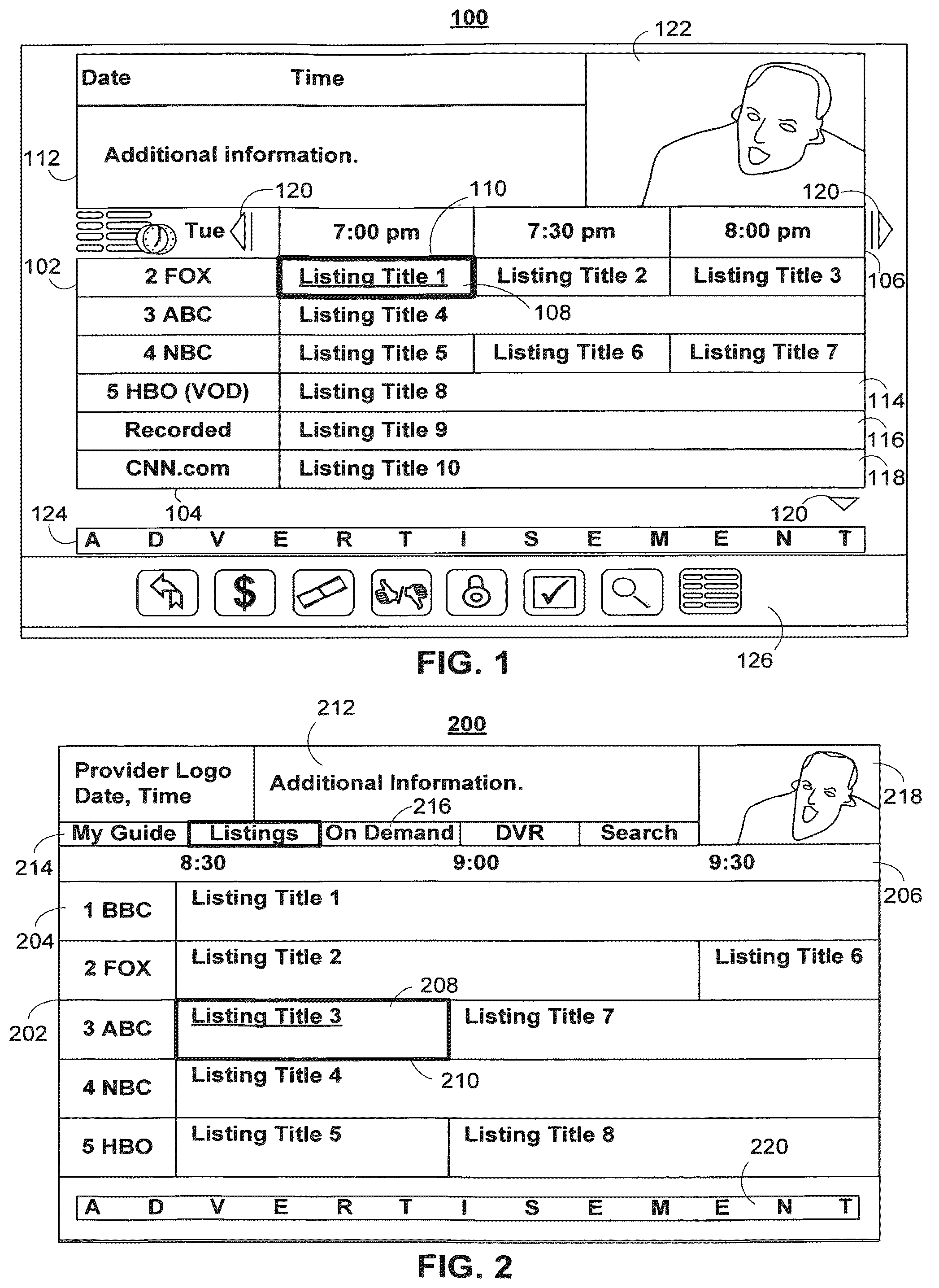 Patent US12120394 — Maintaining a user profile based on dynamic data — Figure 1