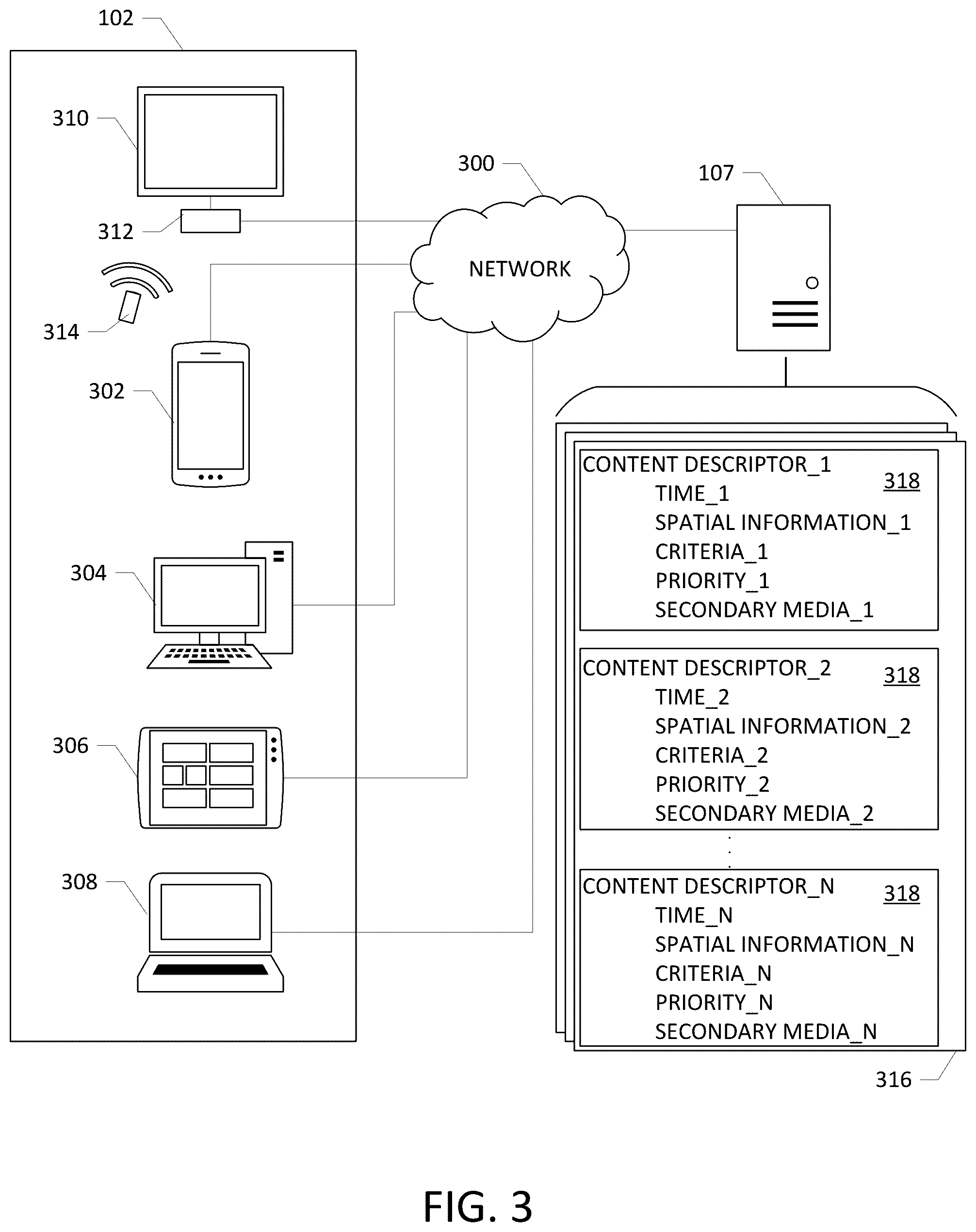 Patent US12120402 Figure 3 – Secondary media insertion systems, methods, and apparatuses