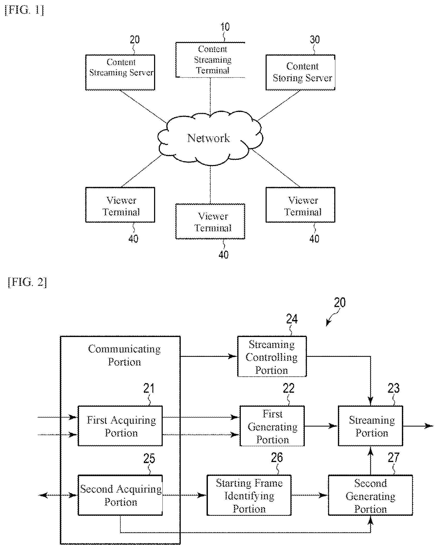 Patent US12120403 — Content generation device, content distribution server, content generation method, and content generation program — Figure 1