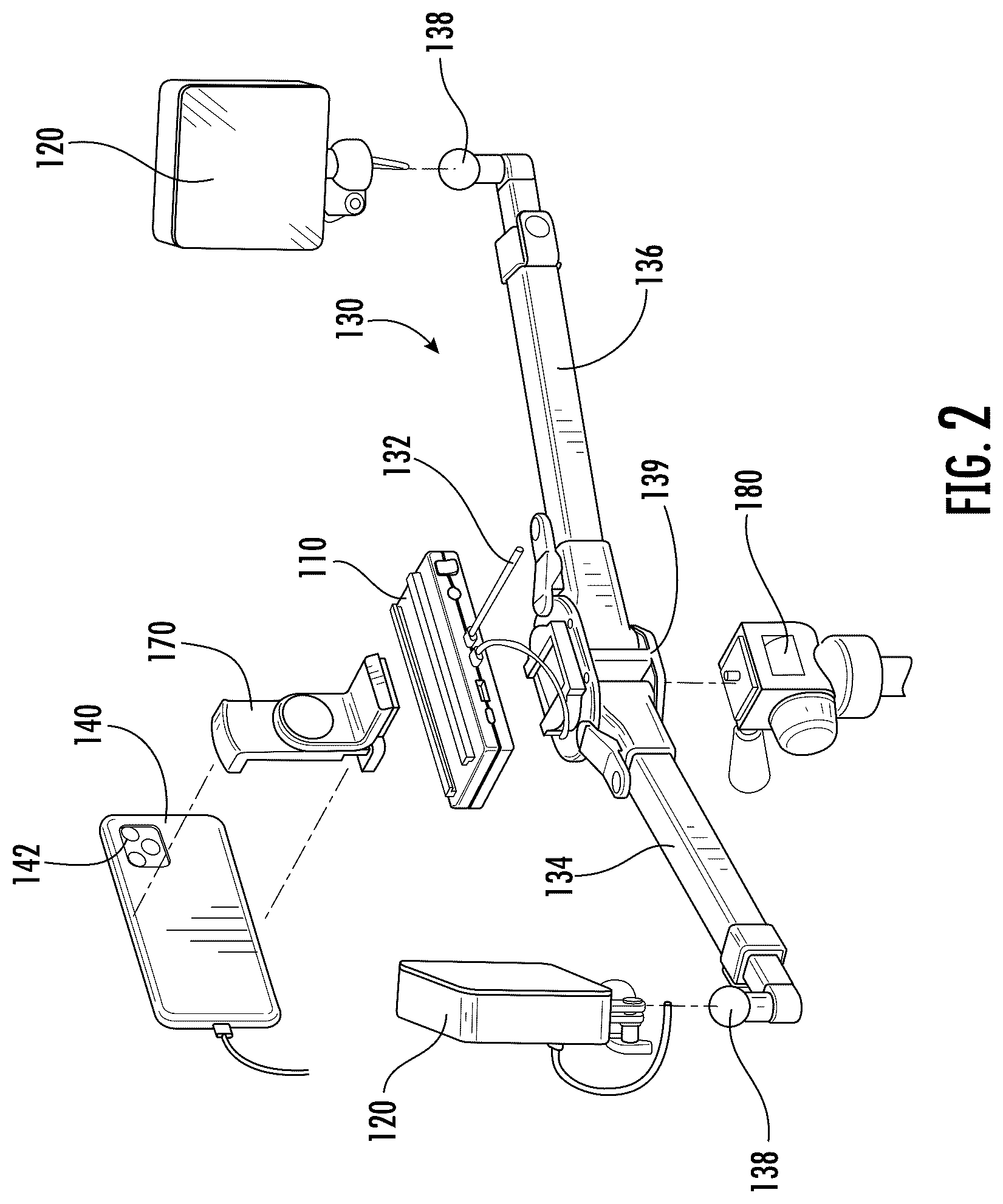 Patent US12120405 Figure 2 – Multi-spectral imaging system for mobile devices