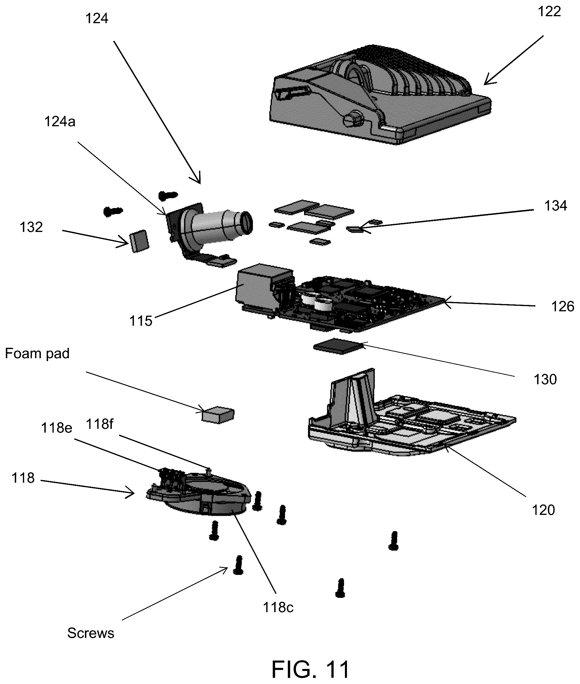 Patent US12120408 Figure 7 – Vehicular forward camera module with cooling fan and air duct