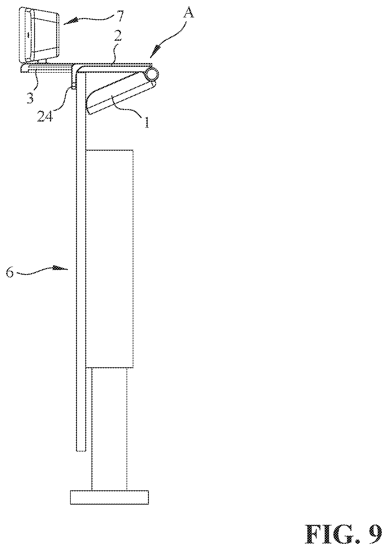 Patent US12120411 Figure 9 – Mount for webcam